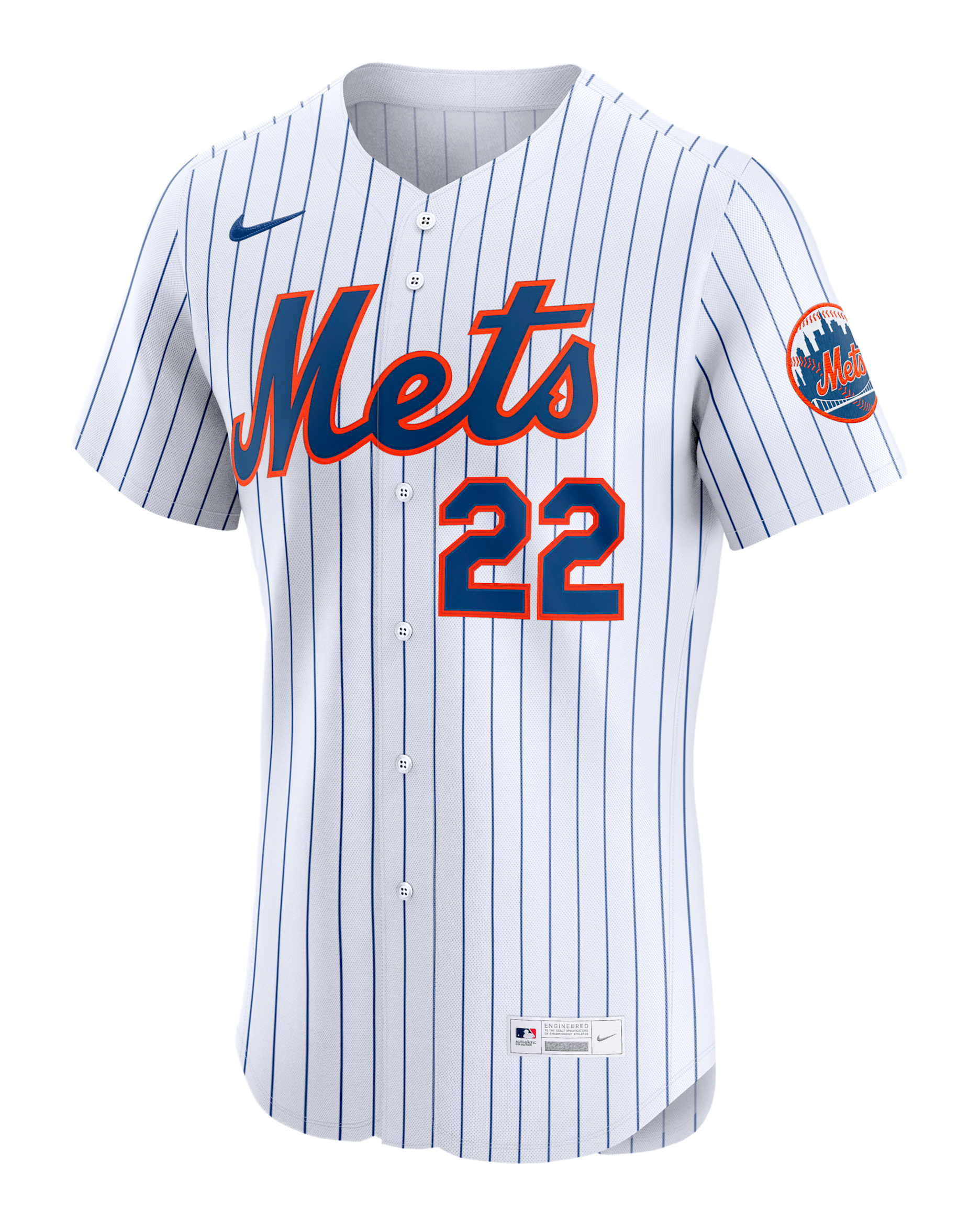Jersey Nike Dri-FIT ADV de la MLB Elite para hombre Juan Soto New York Mets - Blanco