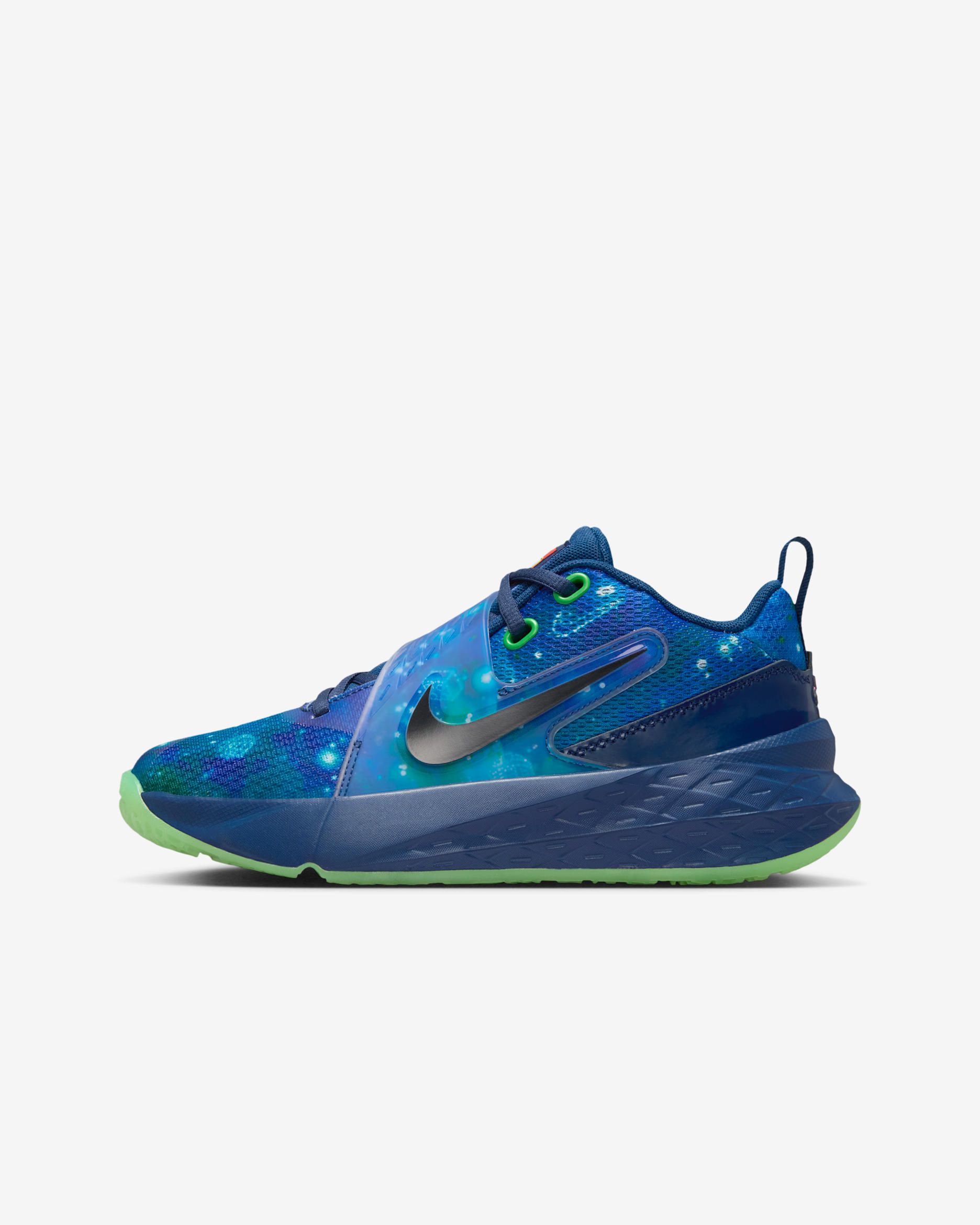Nike Hustle D 12 x LEGO® Collection Older Kids' Basketball Shoes - Brave Blue/Multi-Colour/Green Strike/Black