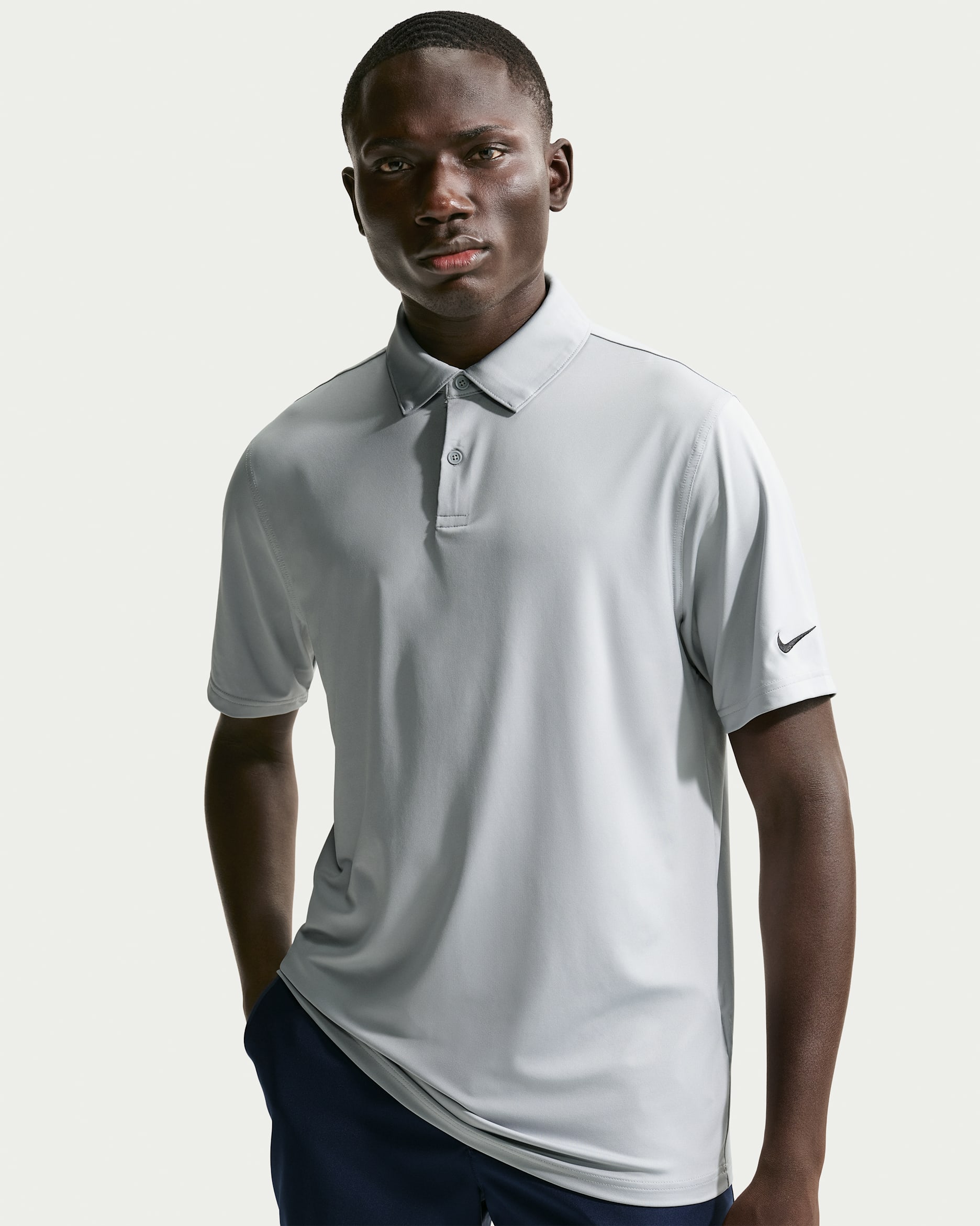 Polo de golf Dri-FIT para hombre Nike Velocity - Gris lobo/Negro
