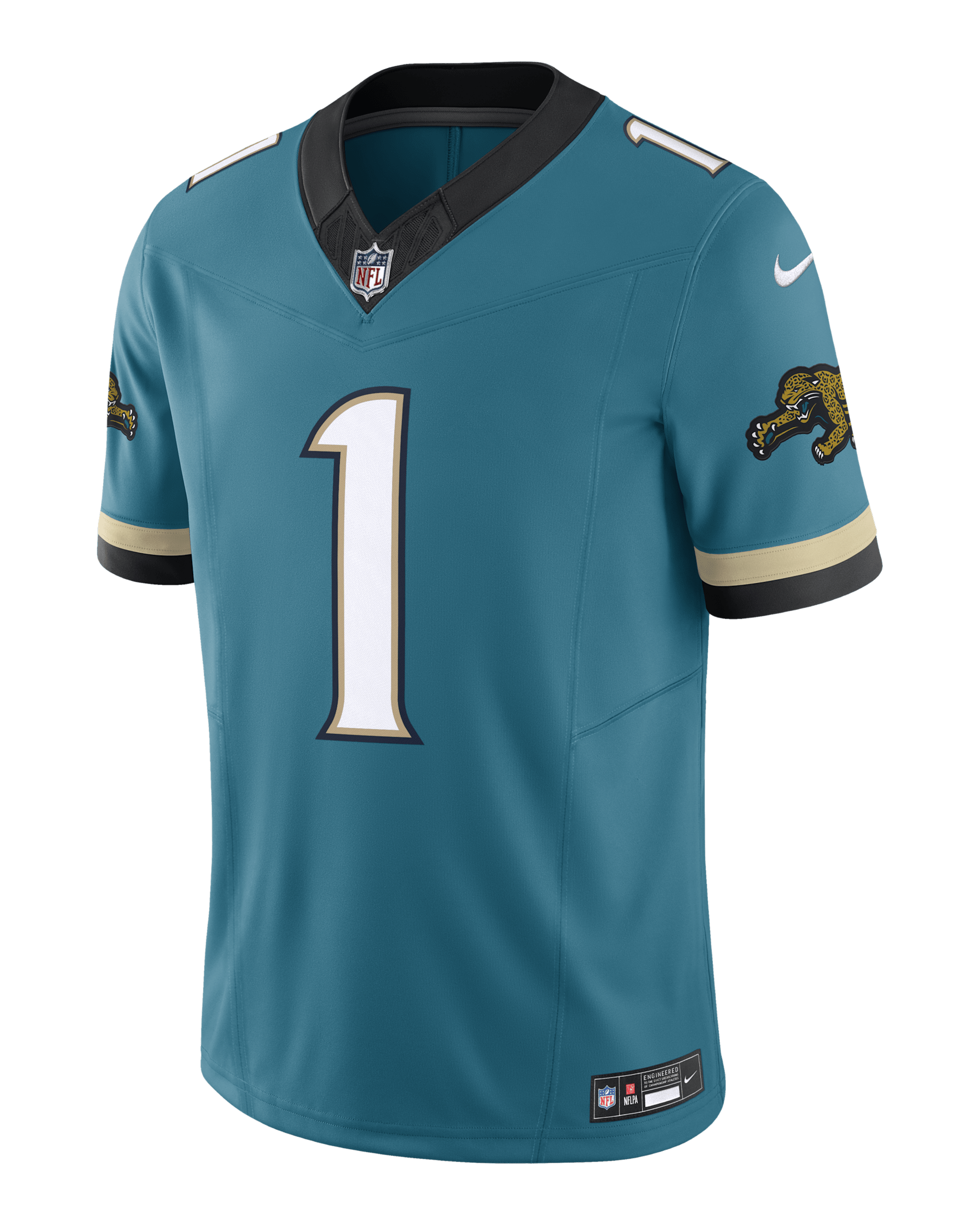 Jersey de fútbol de la NFL Nike Dri-FIT Limited para hombre Travis Etienne Jr. Jacksonville Jaguars - Azul verdoso