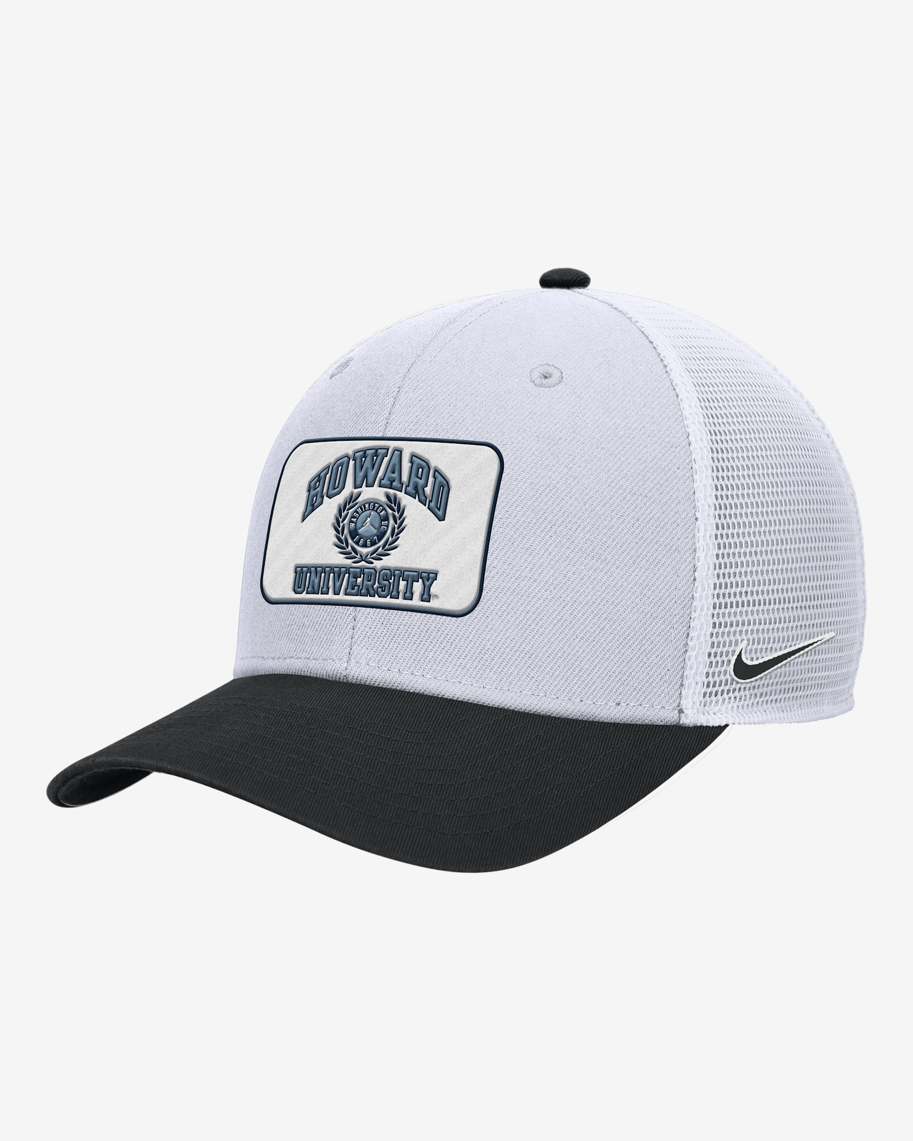 Gorra de rejilla universitaria Nike Howard Rise - Blanco