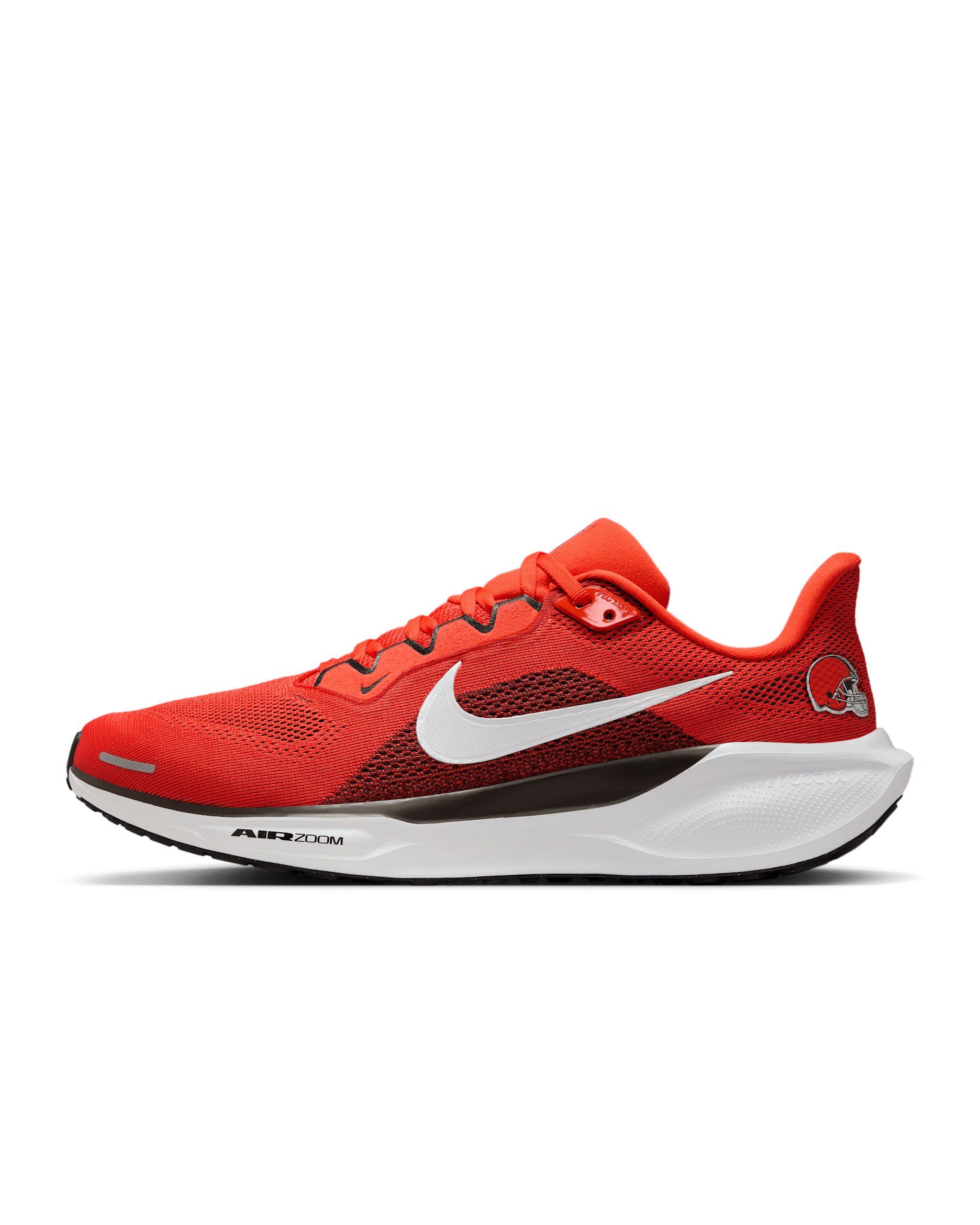 Tenis de correr en pavimento Nike de la NFL para hombre Cleveland Browns Pegasus 41 - Naranja team/Marrón foca/Blanco