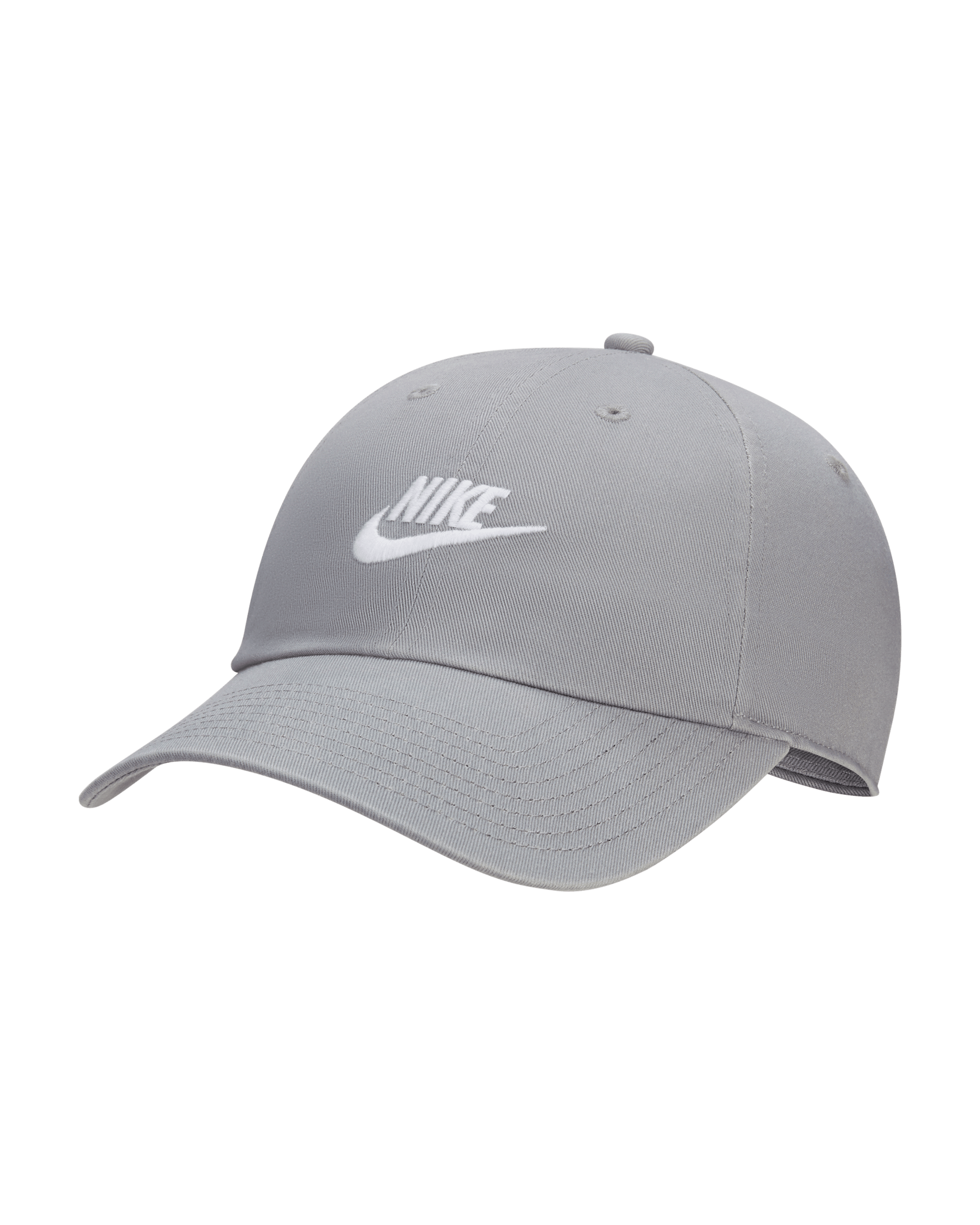 Nike Club Unstructured Futura Wash Cap - Particle Grey/White