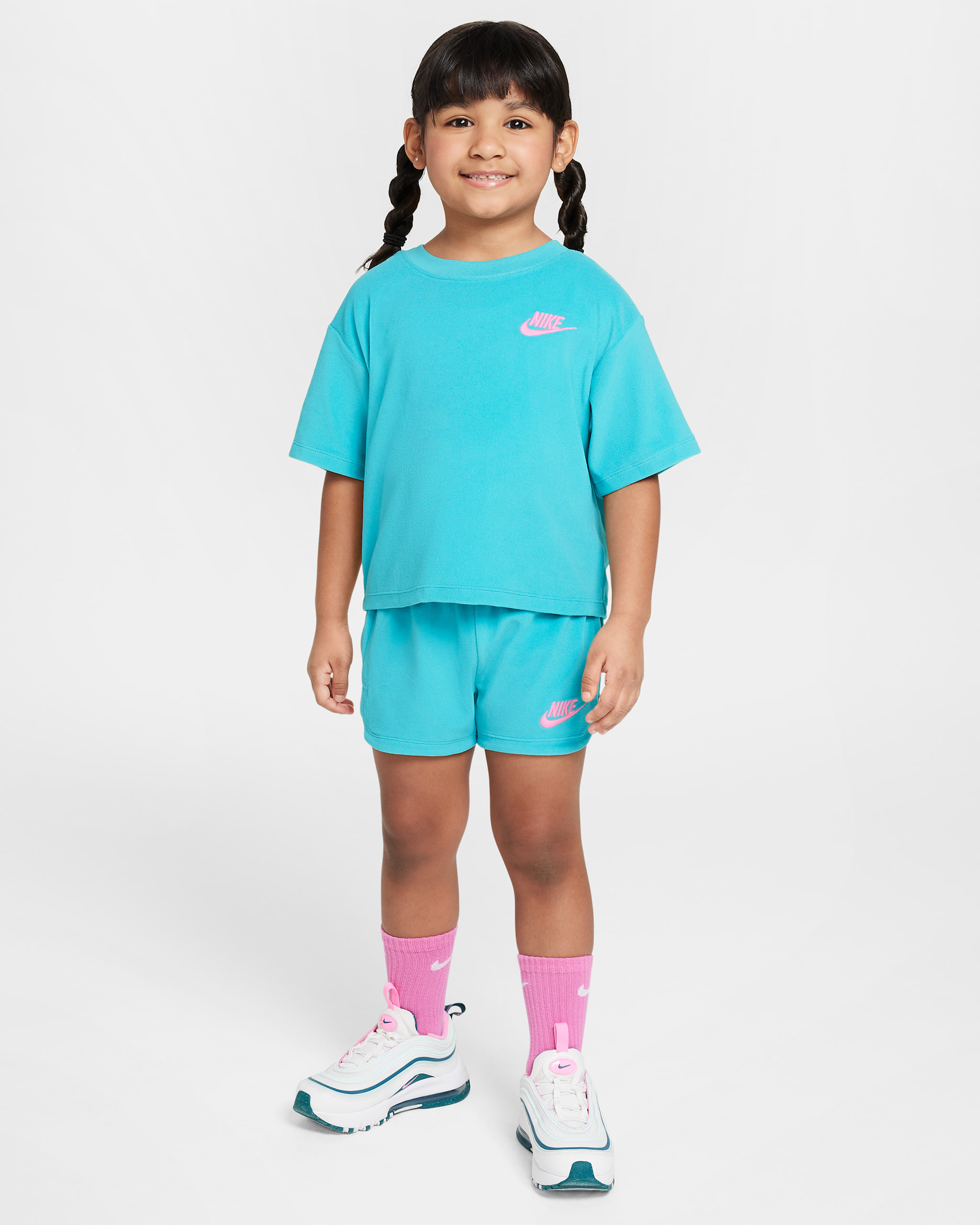 Nike Conjunt de dues peces "Let's Roll" de teixit de ris - Nen/a petit/a - Dusty Cactus