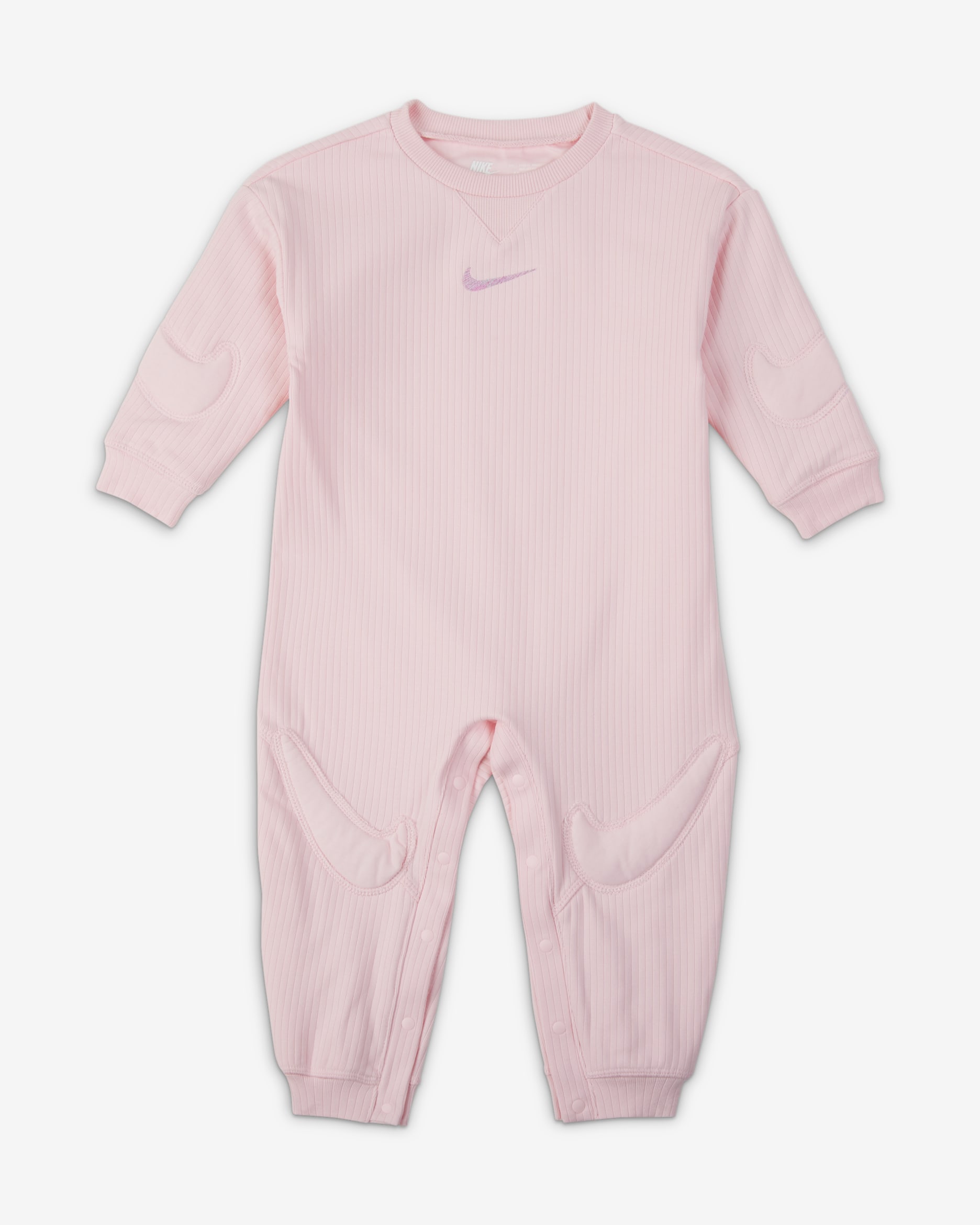 Ολόσωμη φόρμα Nike "Ready, Set" για βρέφη - Pink Foam