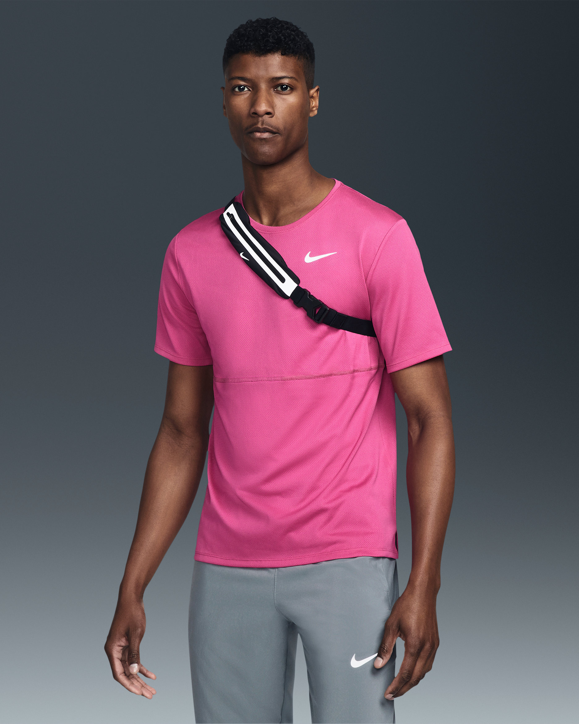 Nike Slim Running Fanny Pack - Black/Silver