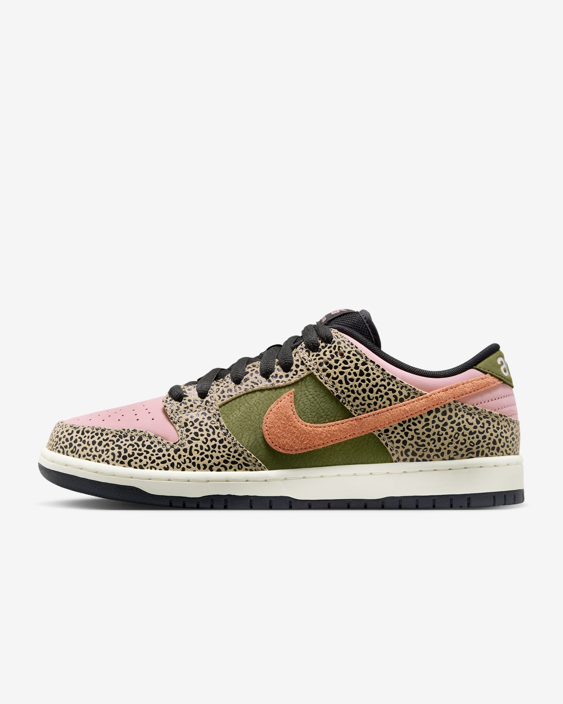 나이키 SB 덩크 로우 프로 스케이트보드화 - 카키/러프 그린/러스트 핑크/앰버 브라운