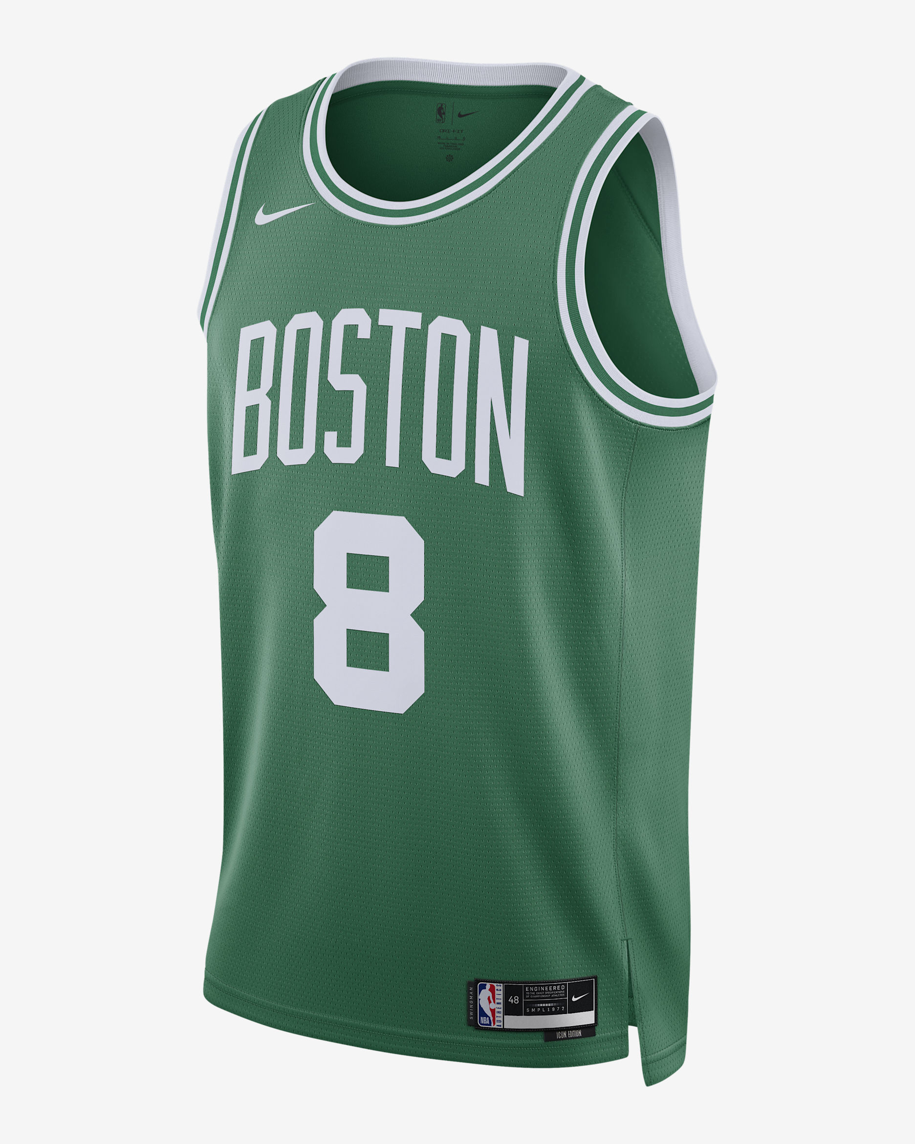 Jersey Nike Dri-FIT de la NBA Swingman para hombre Boston Celtics Icon Edition - Trébol