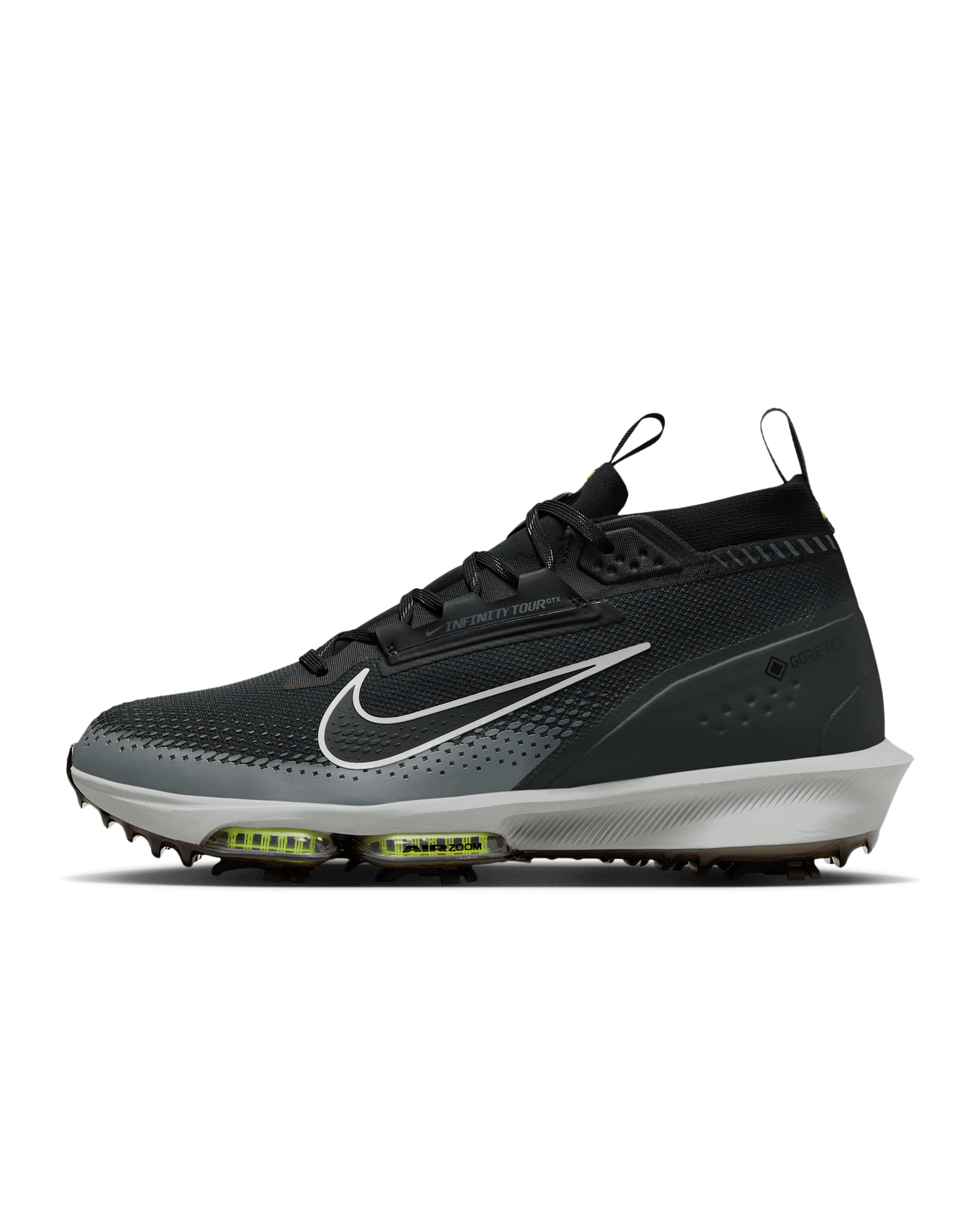 Nike Infinity Tour 2 GORE-TEX Men's Waterproof Golf Shoes - Dark Smoke Grey/Light Smoke Grey/Black