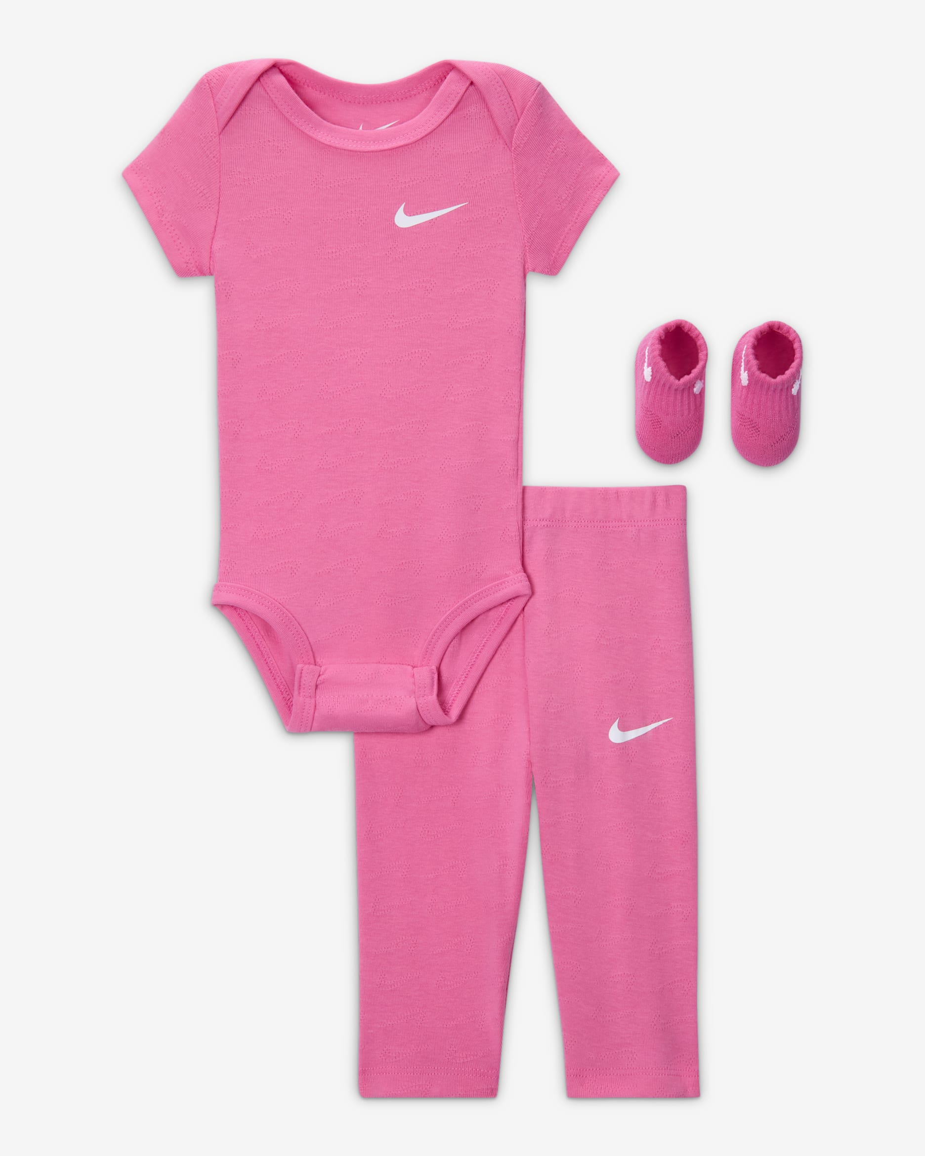 Nike Baby 3-Piece Pointelle Set - Playful Pink