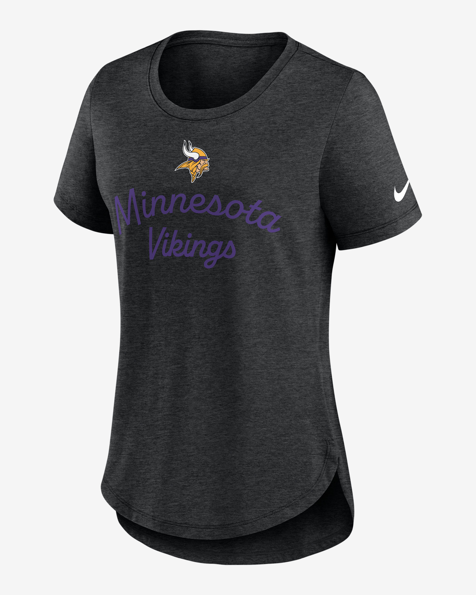 Minnesota Vikings Script Women's Nike NFL T-Shirt - Black