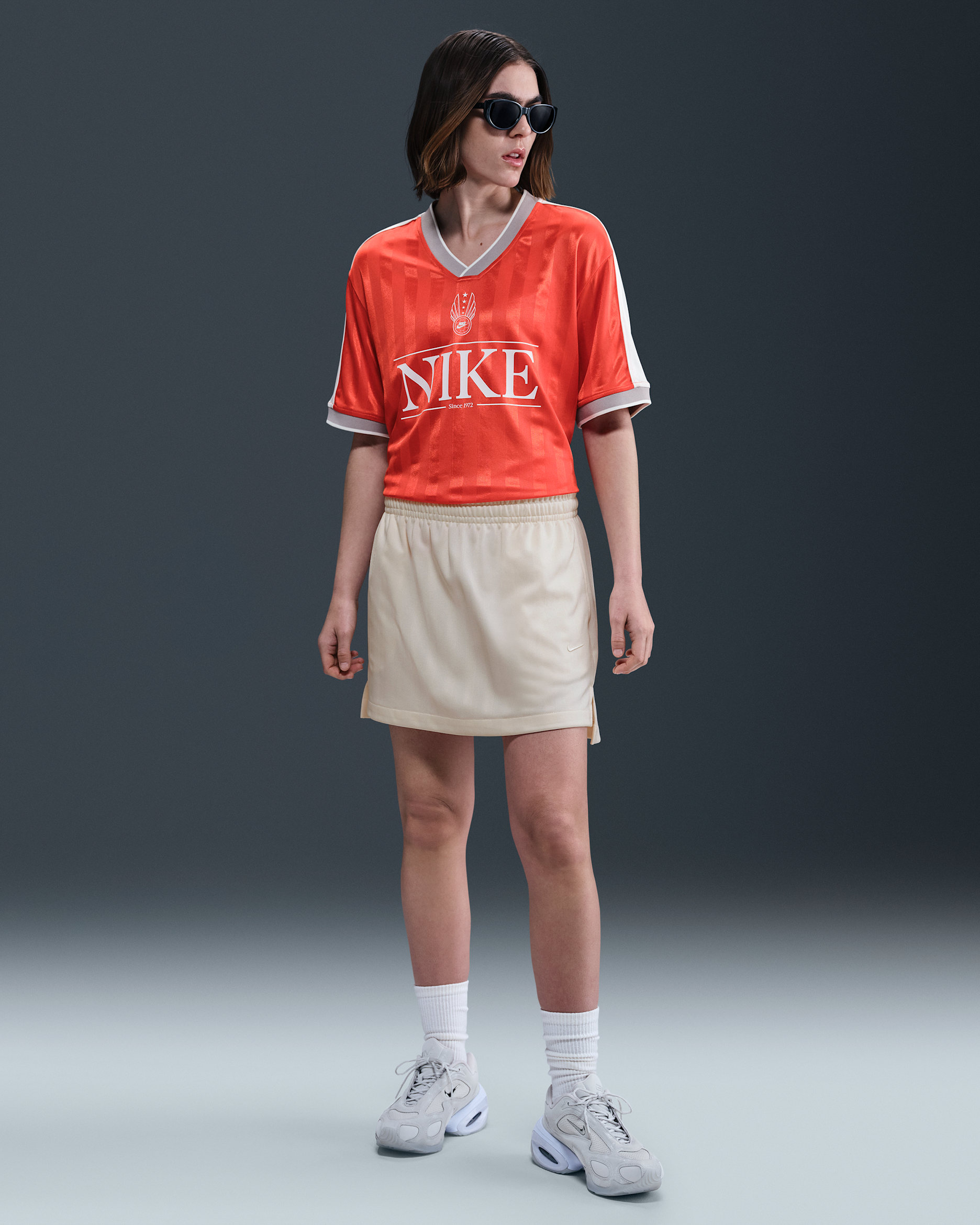 Nike Sportswear Women's Jacquard Striped Skirt - Pale Ivory/Sail