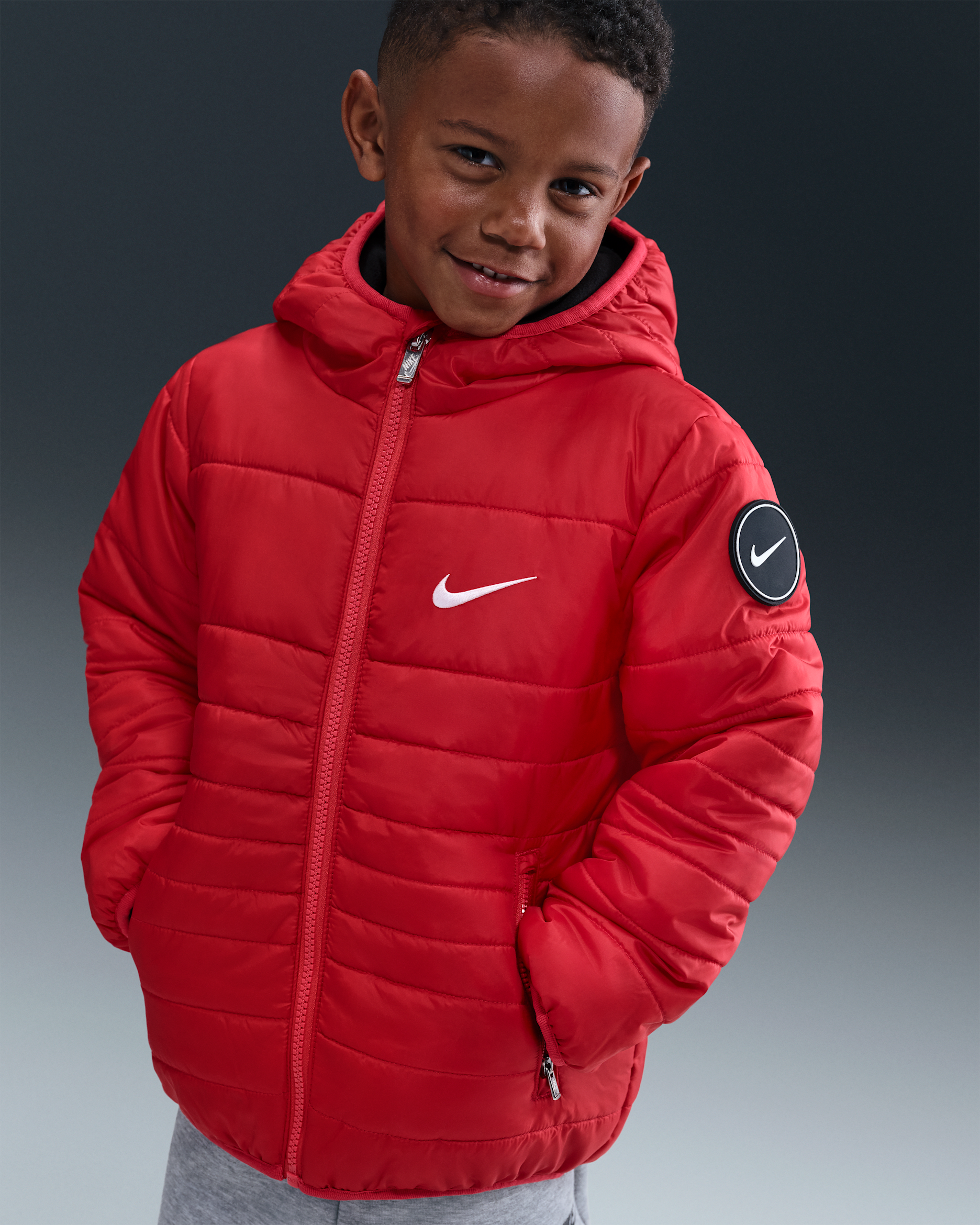 Nike Midweight Fill Jacket Little Kids Jacket - University Red