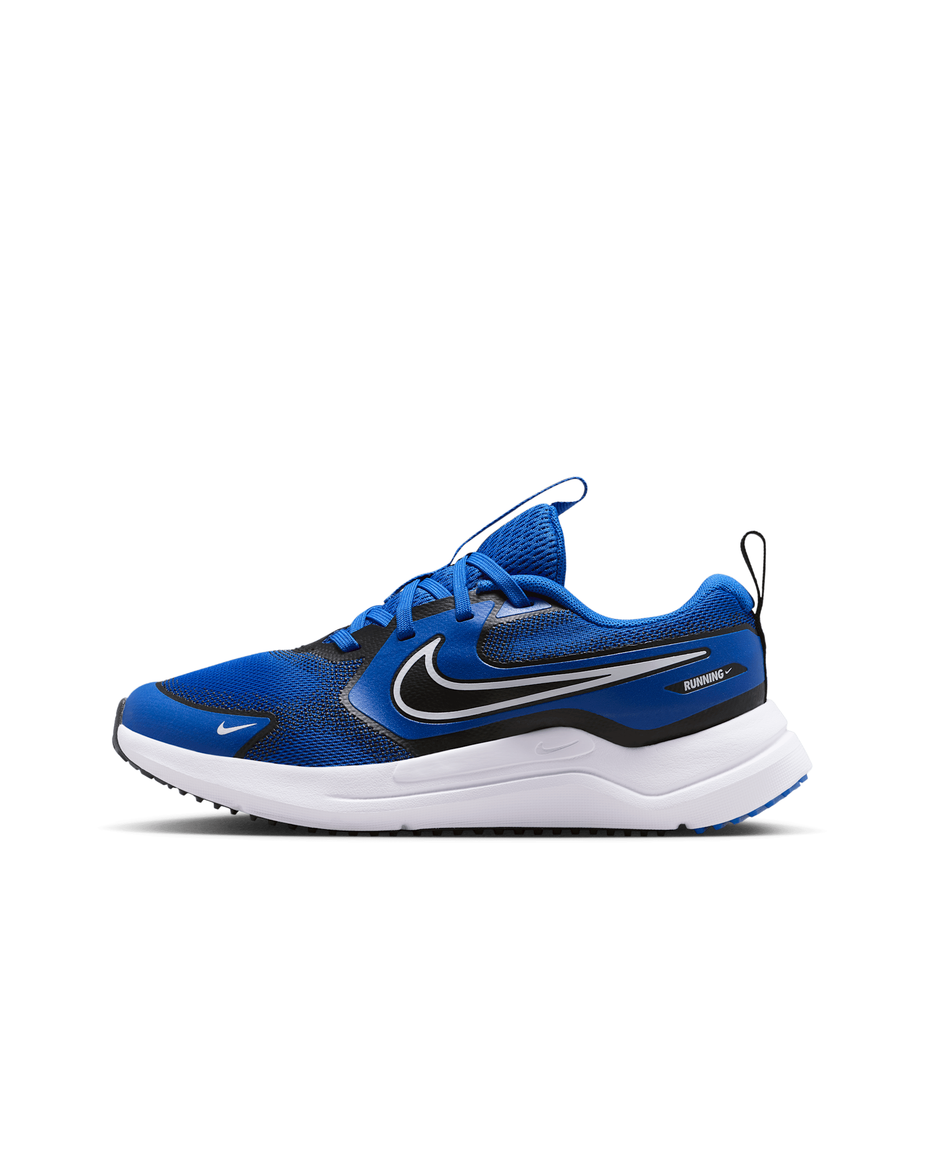 Tenis de correr en pavimento para niños grandes Nike Cosmic Runner - Royal juego/Negro/Blanco