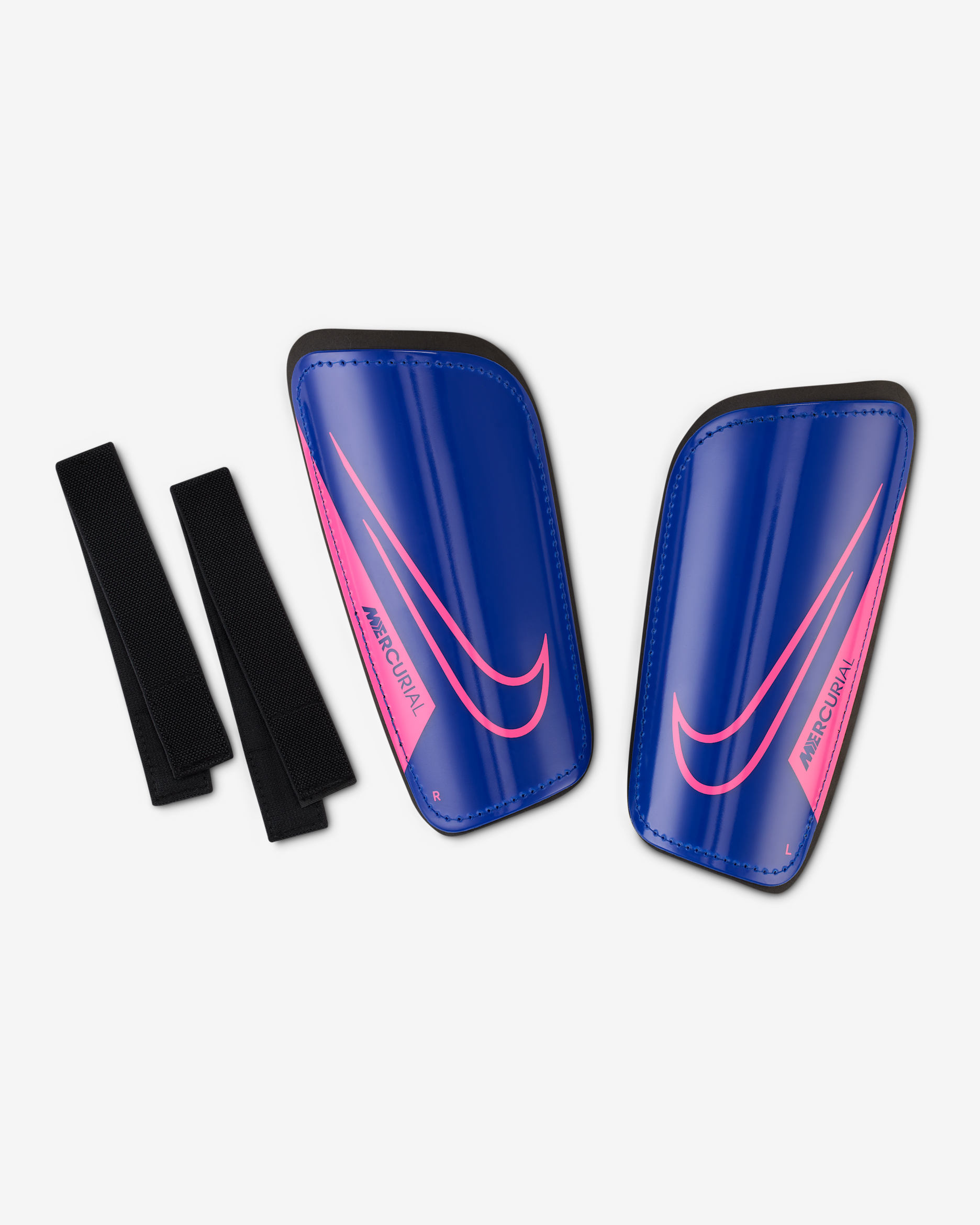 Nike Mercurial Hardshell Football Shinguards - Racer Blue/Black/Pink Blast