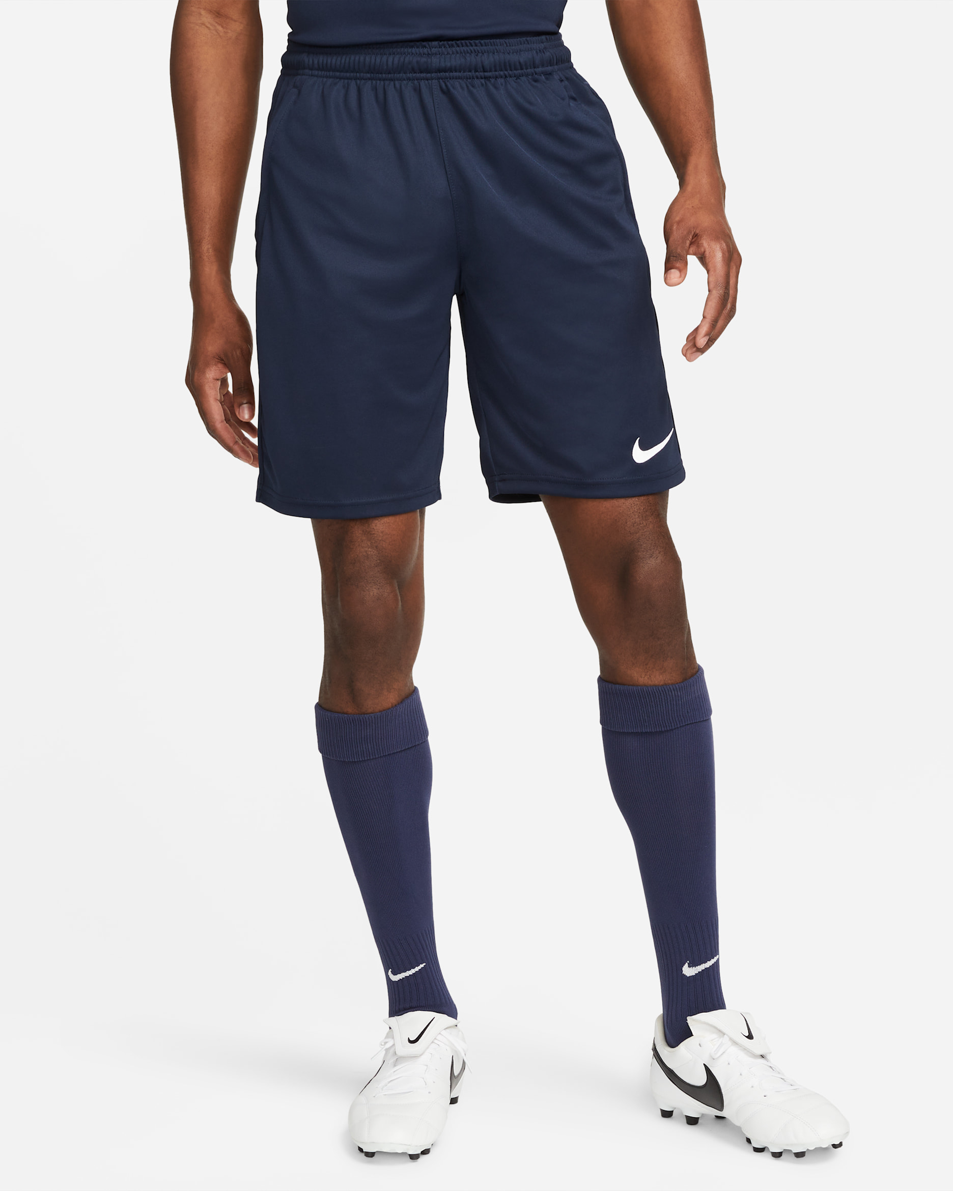 Nike Dri-FIT Park Men's Knit Soccer Shorts - Obsidian/Obsidian/White