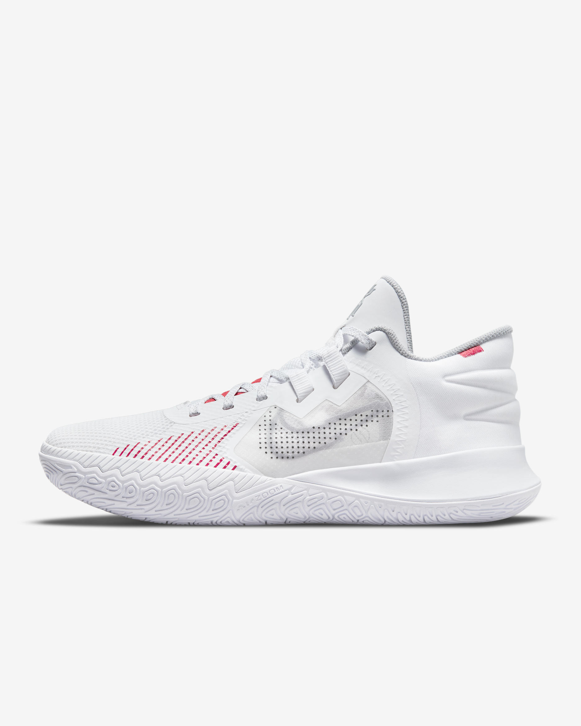 Kyrie Flytrap 5 Tenis de básquetbol - Blanco/Rojo universitario/Negro/Gris lobo