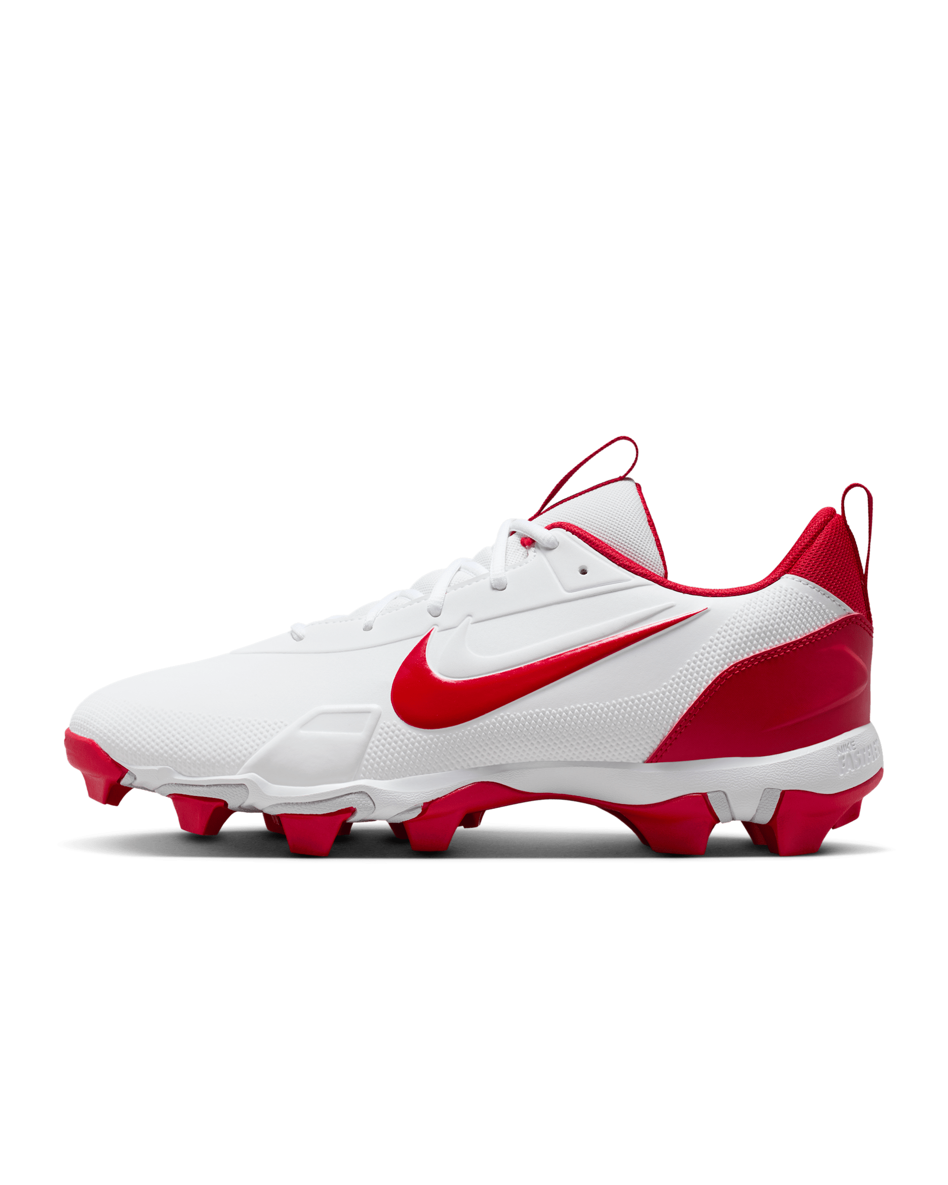 Nike Force Trout 9 Keystone Baseball Cleats - White/Team Red/Pure Platinum/University Red