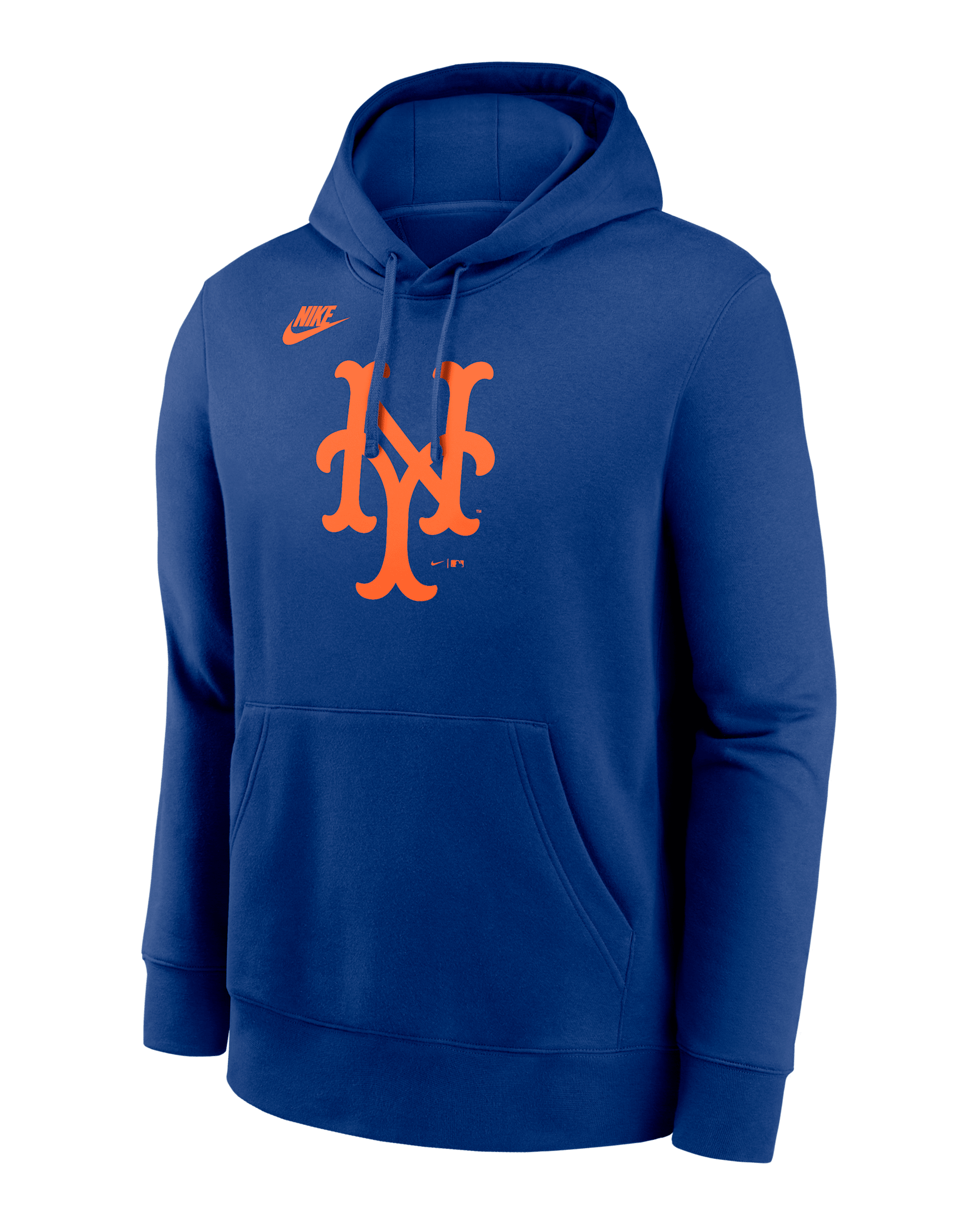 New York Mets Cooperstown Logo Club Men's Nike MLB Pullover Hoodie - Royal
