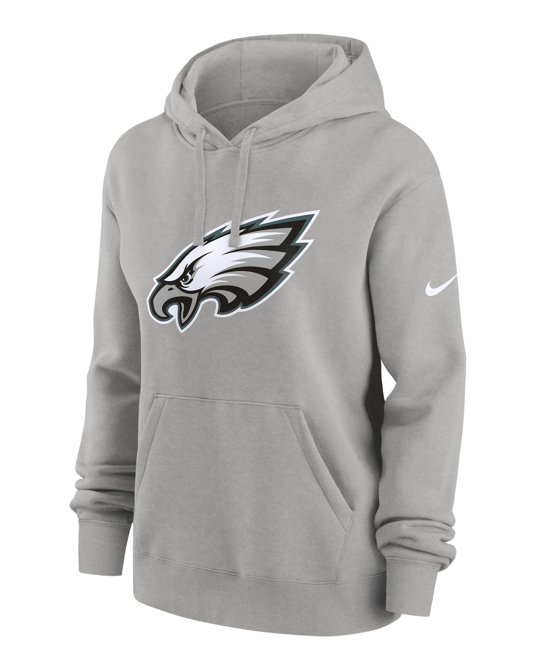 Philadelphia Eagles Club Women's Nike NFL Pullover Hoodie - Grey Heather