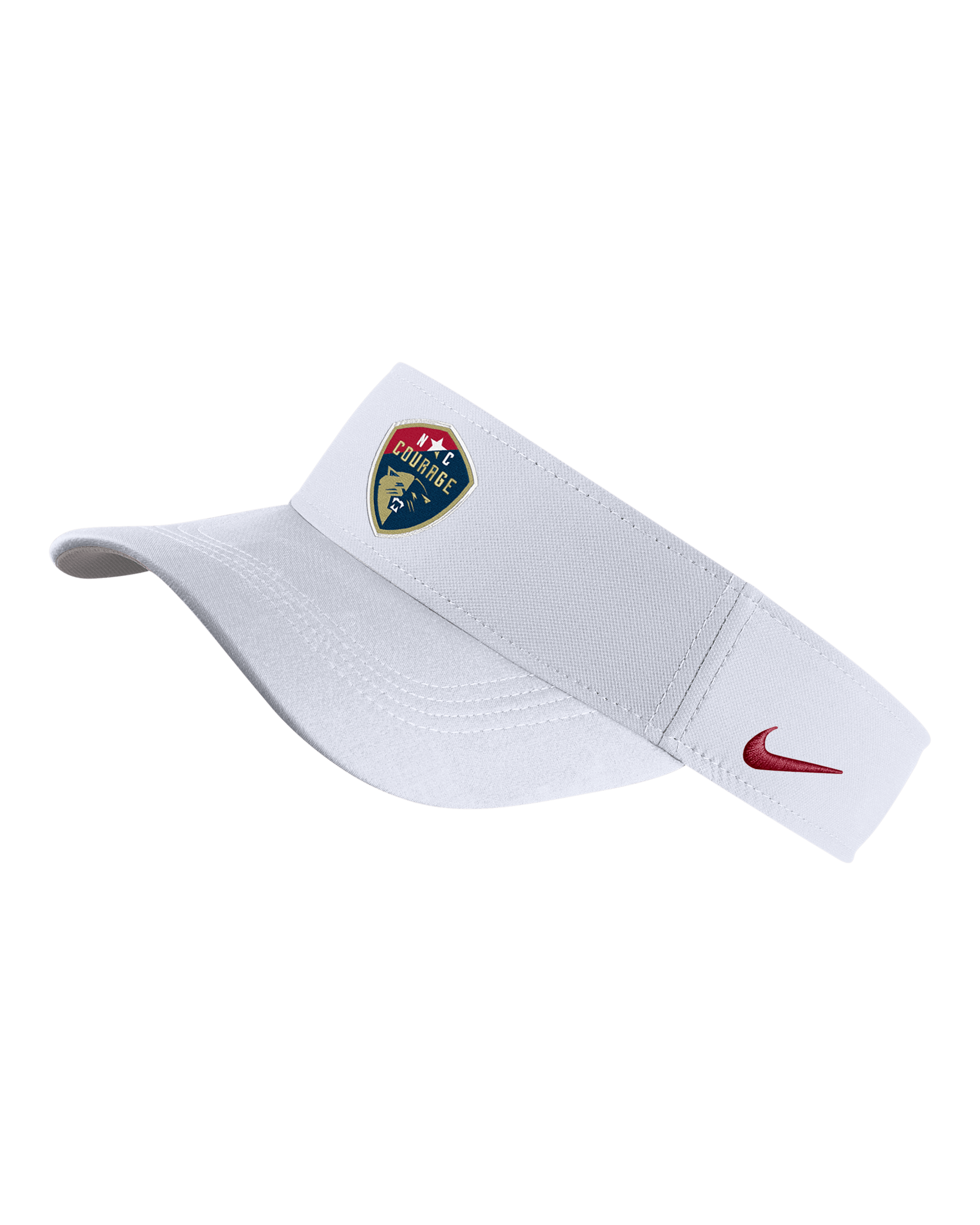 Visera Nike Dri-FIT de la NWSL North Carolina Courage - Blanco