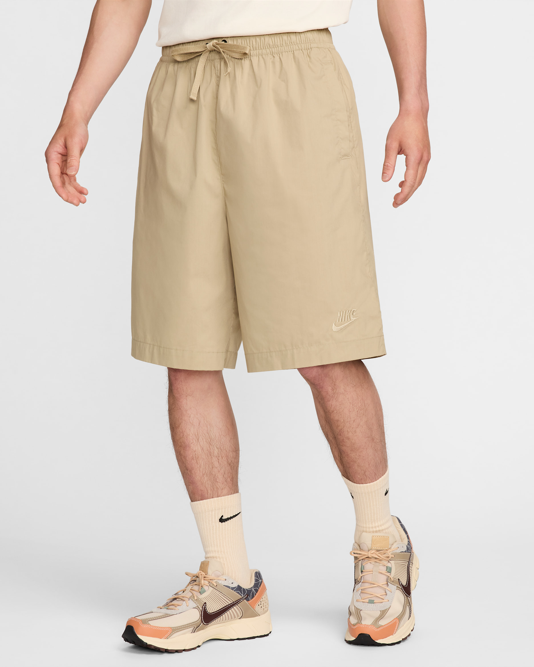 Nike Sportswear Men's Woven Oversized Shorts - Limestone/Limestone