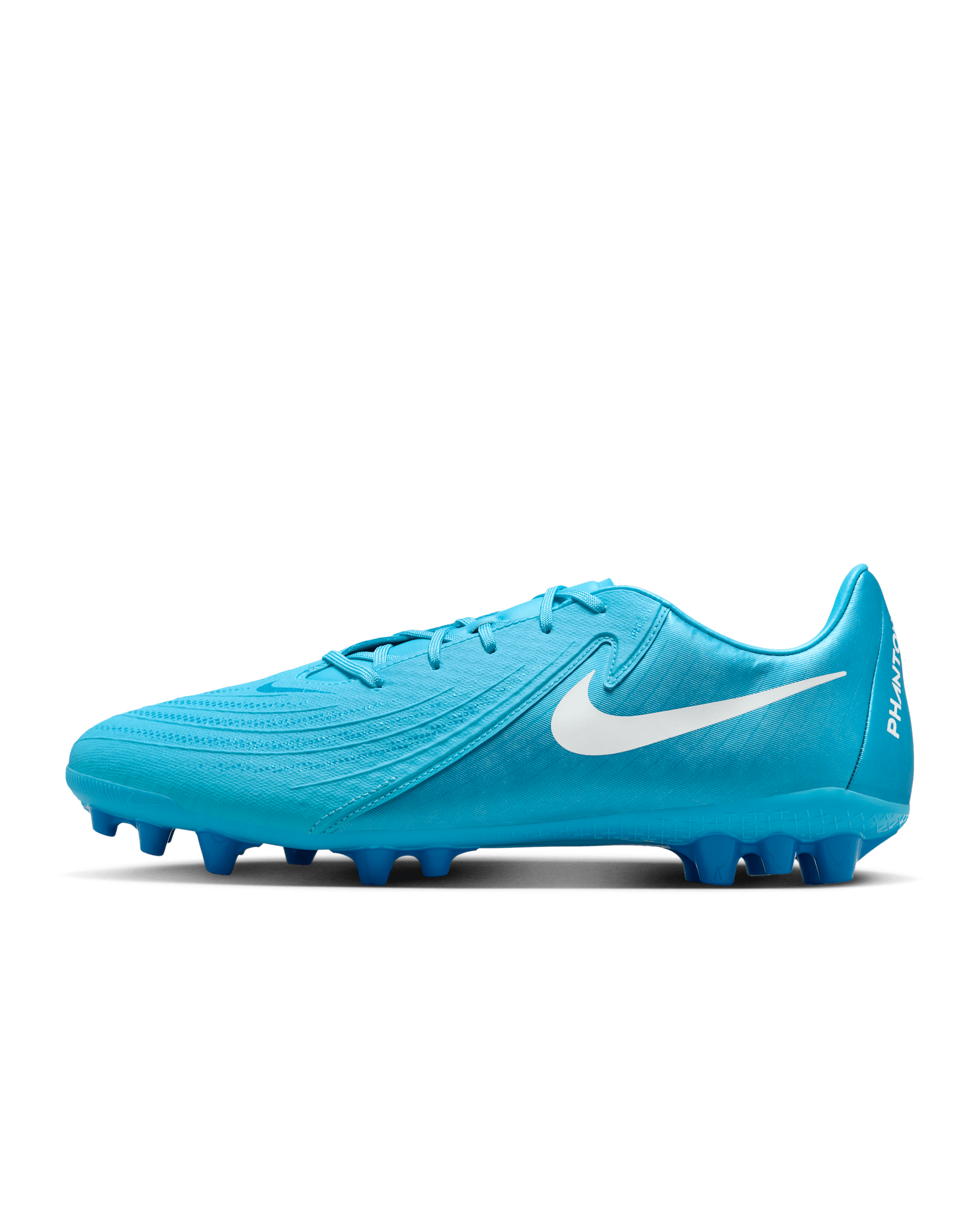 Nike Phantom GX 2 Academy Artificial-Grass Low-Top Soccer Cleats - Blue Fury/White
