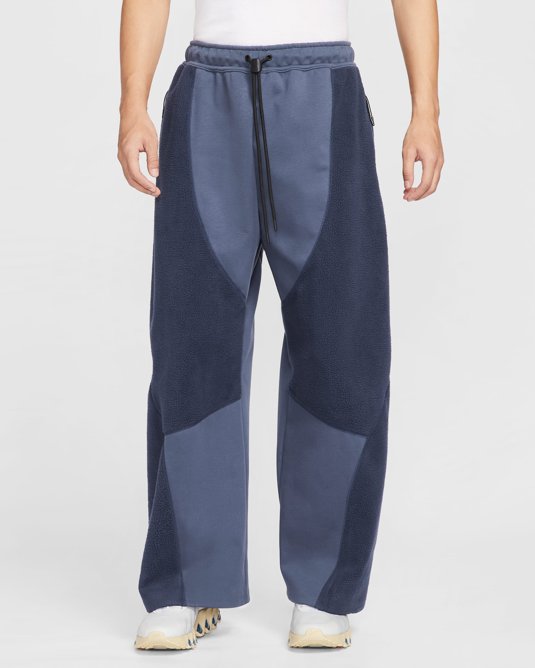 Nike Tech Boreas Men's Knit Open-Hem Pants - Thunder Blue/Obsidian/Black