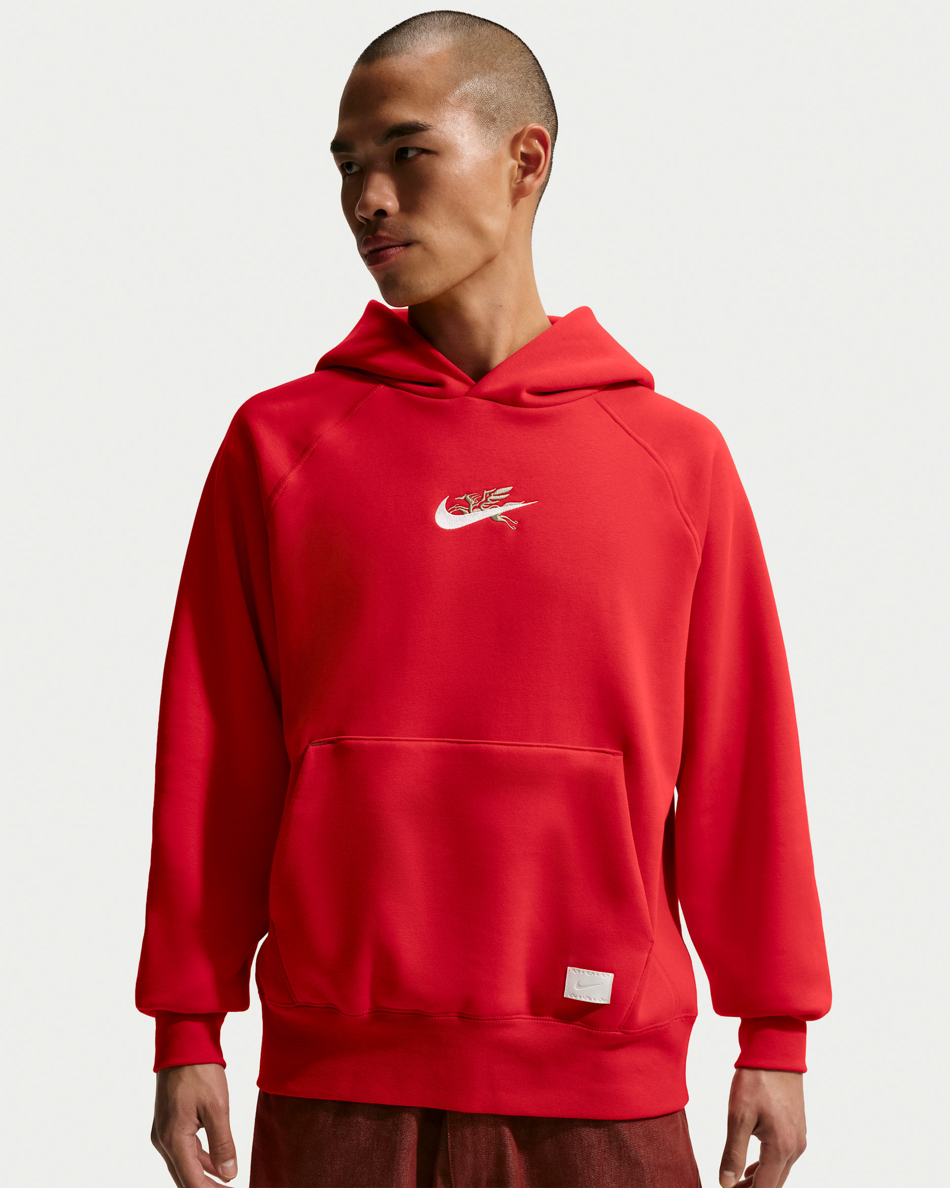 Nike Sportswear LNY Men's Fleece Hoodie - University Red