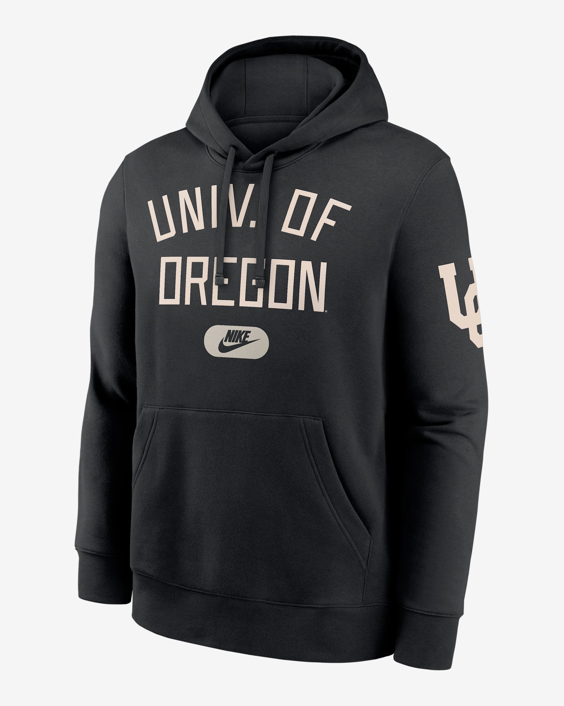 Oregon Club Men's Nike College Pullover Hoodie - Black