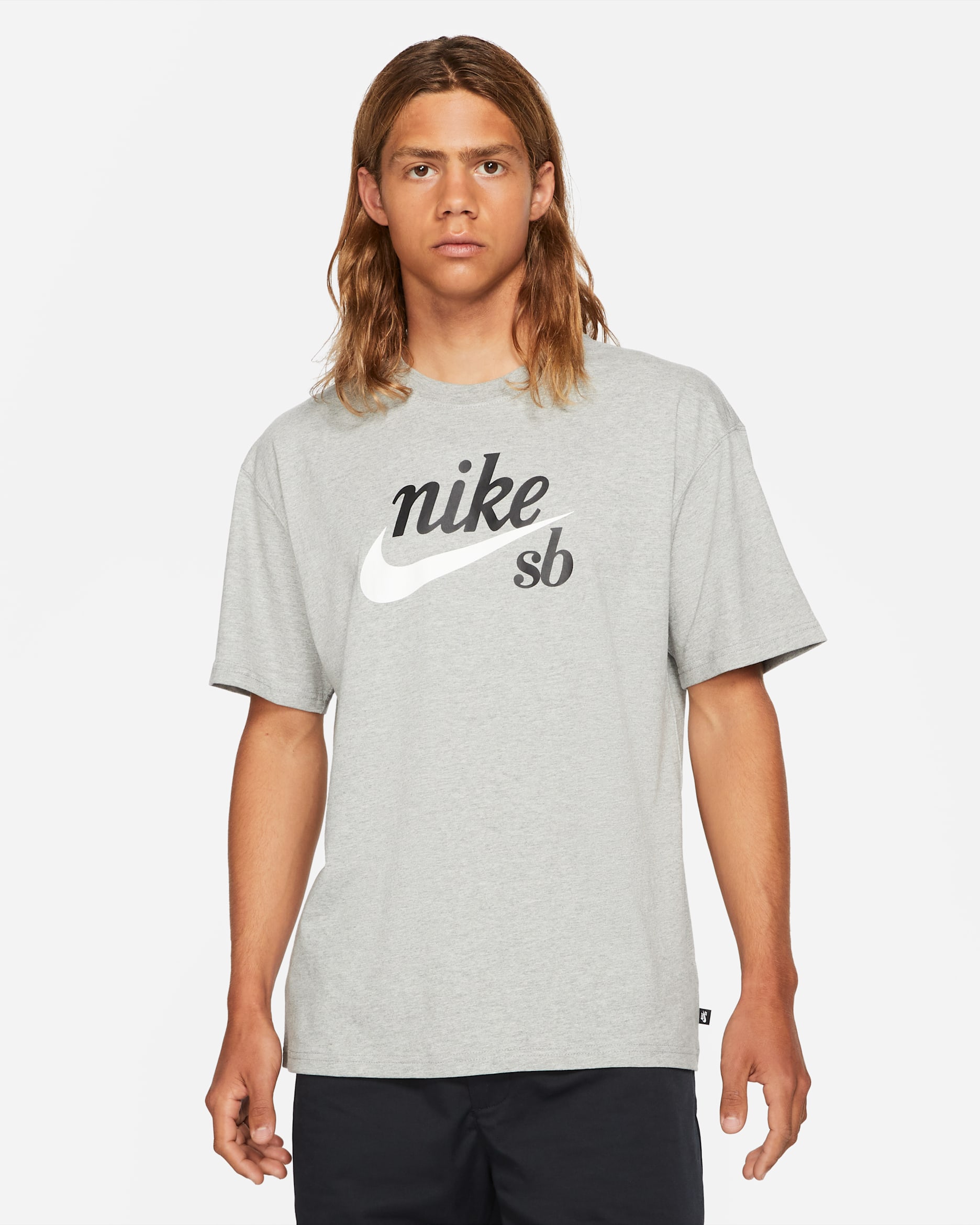 Nike SB Skate T-Shirt - Dark Grey Heather