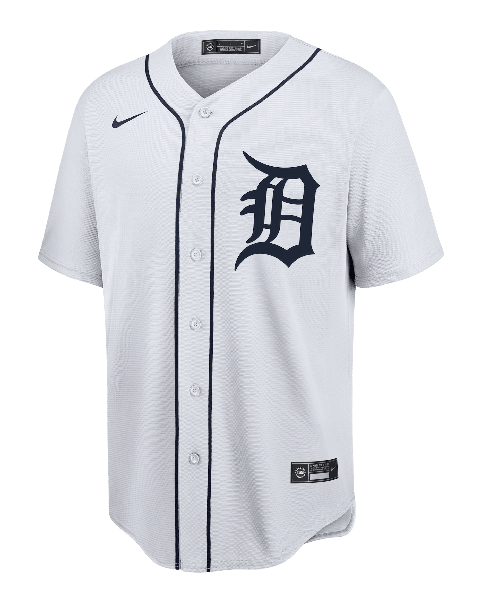MLB Detroit Tigers Men's Replica Baseball Jersey - White