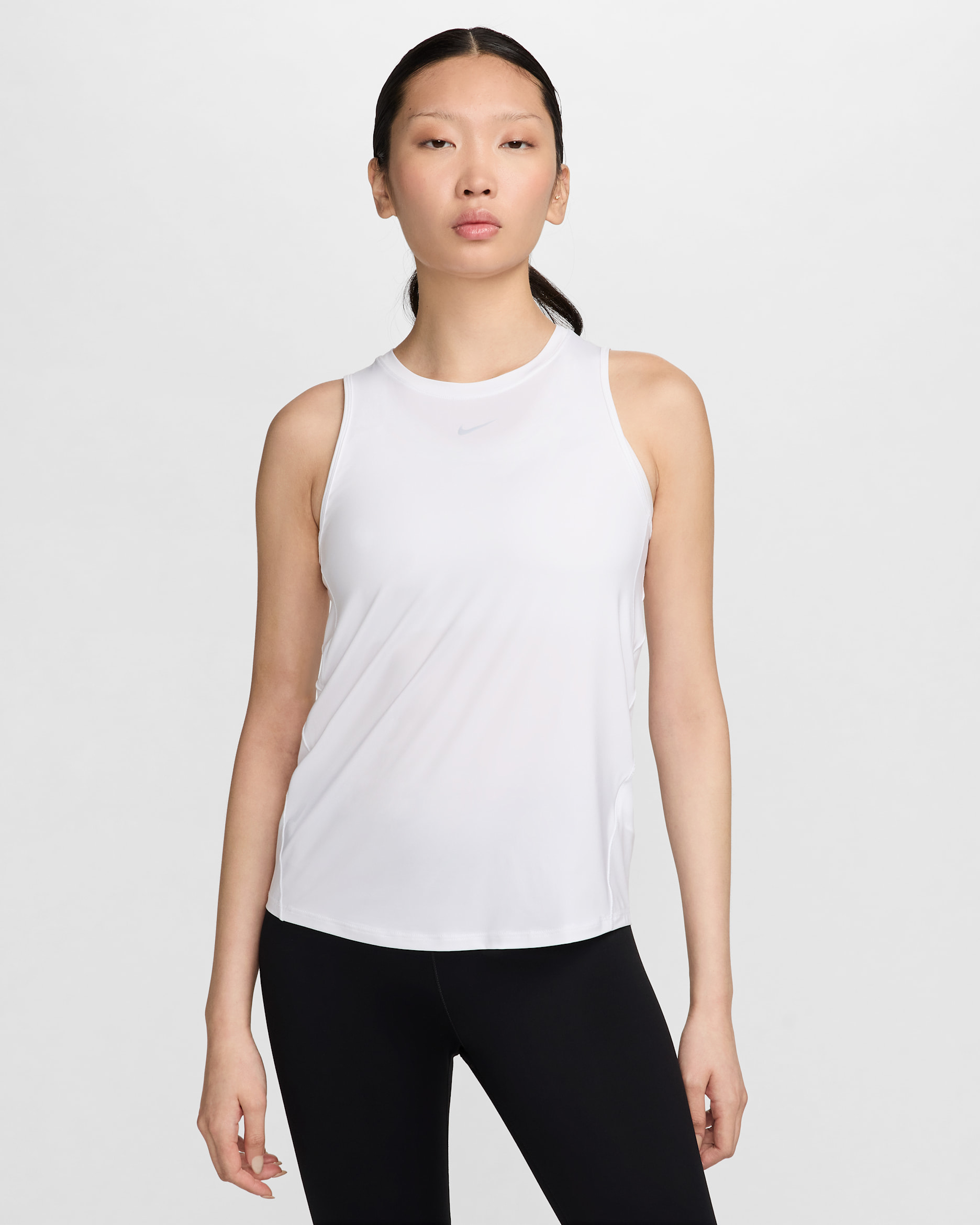 Nike One Classic Women's Dri-FIT Tank Top - White/Black
