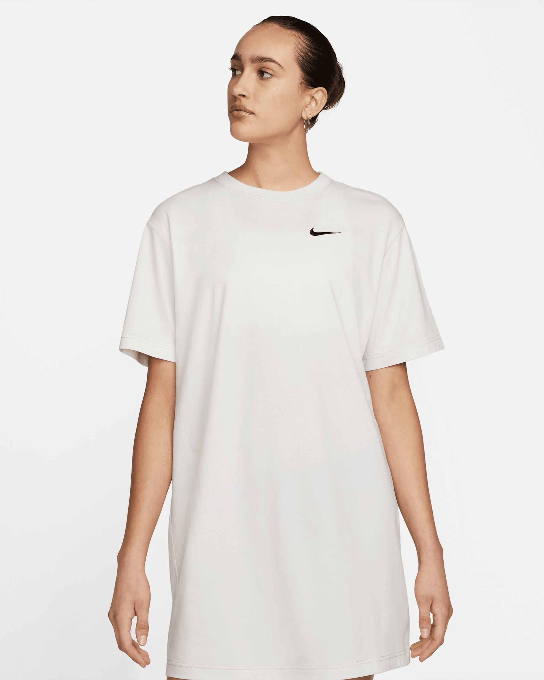 Nike Sportswear Swoosh Women's Short-Sleeve Dress - Phantom/Sand Drift/Sand Drift/Black