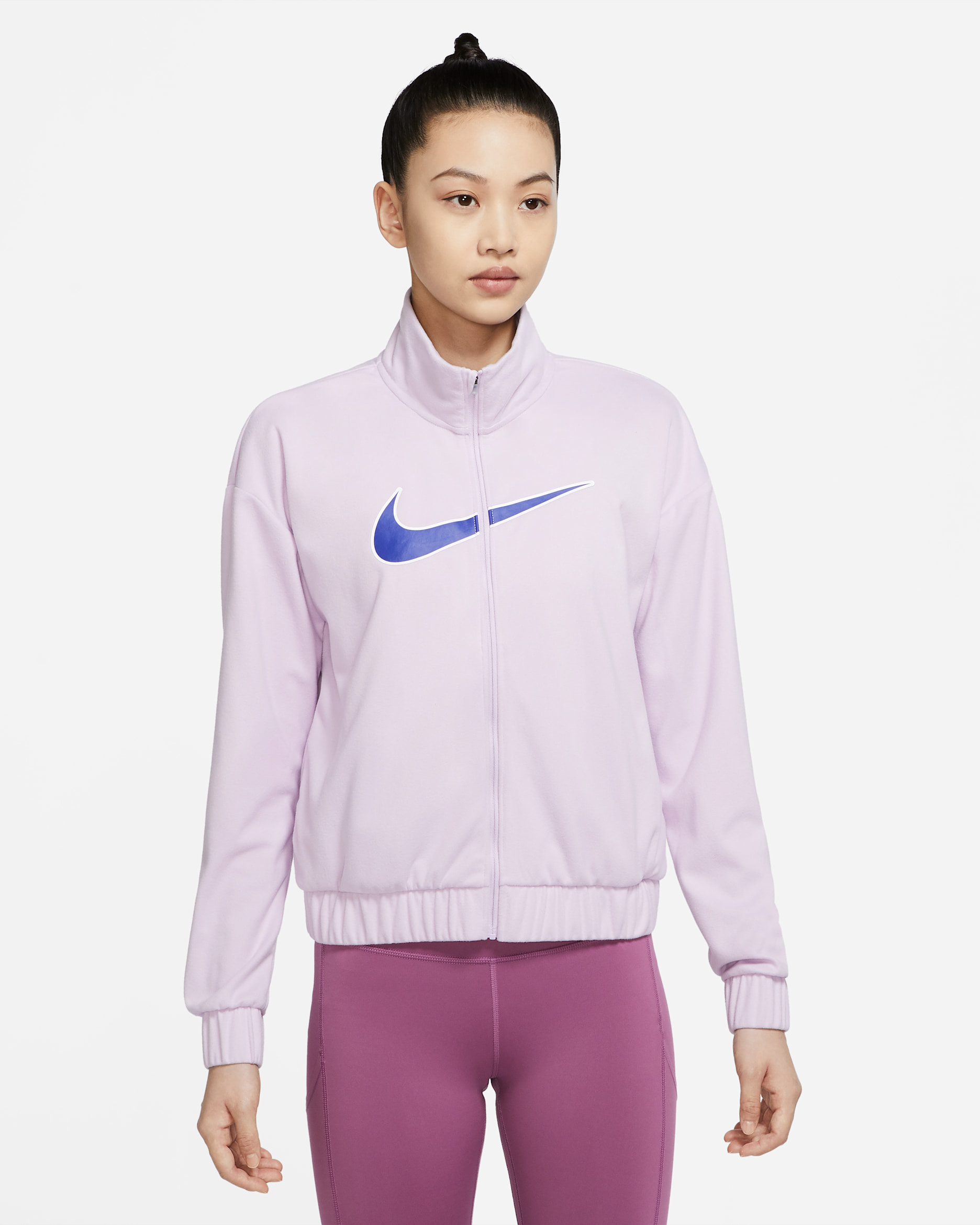 ナイキ Dri-FIT スウッシュ ラン ウィメンズ ランニングジャケット - ドール/ホワイト