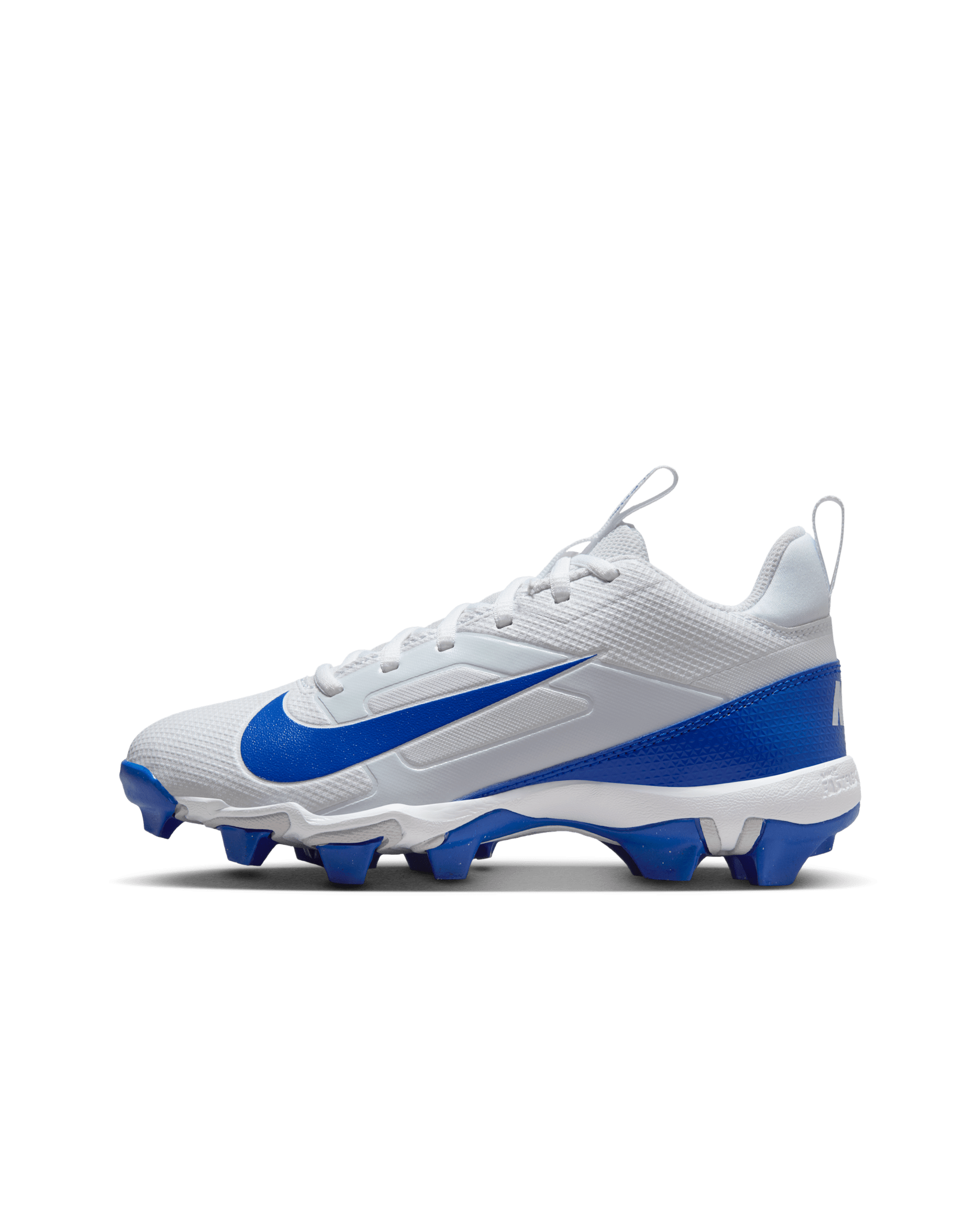 Nike Alpha Menace 4 Shark Big Kids' Football Cleats - White/Hyper Royal/Photon Dust/Hyper Royal