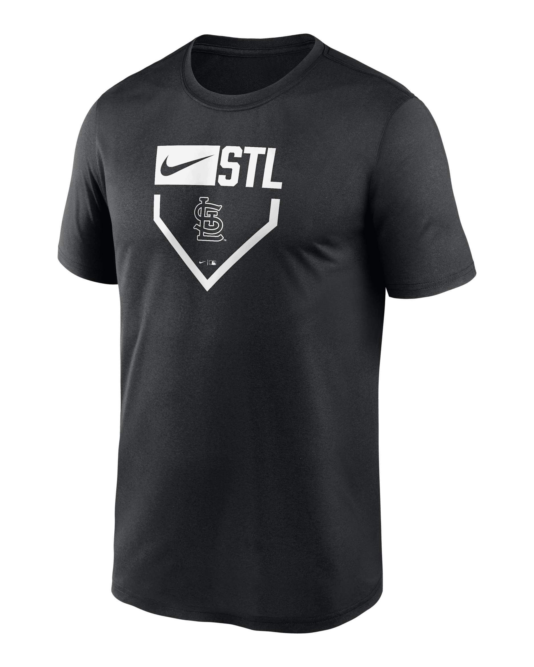 St. Louis Cardinals Home Plate Icon Legend Men's Nike Dri-FIT MLB T-Shirt - Black