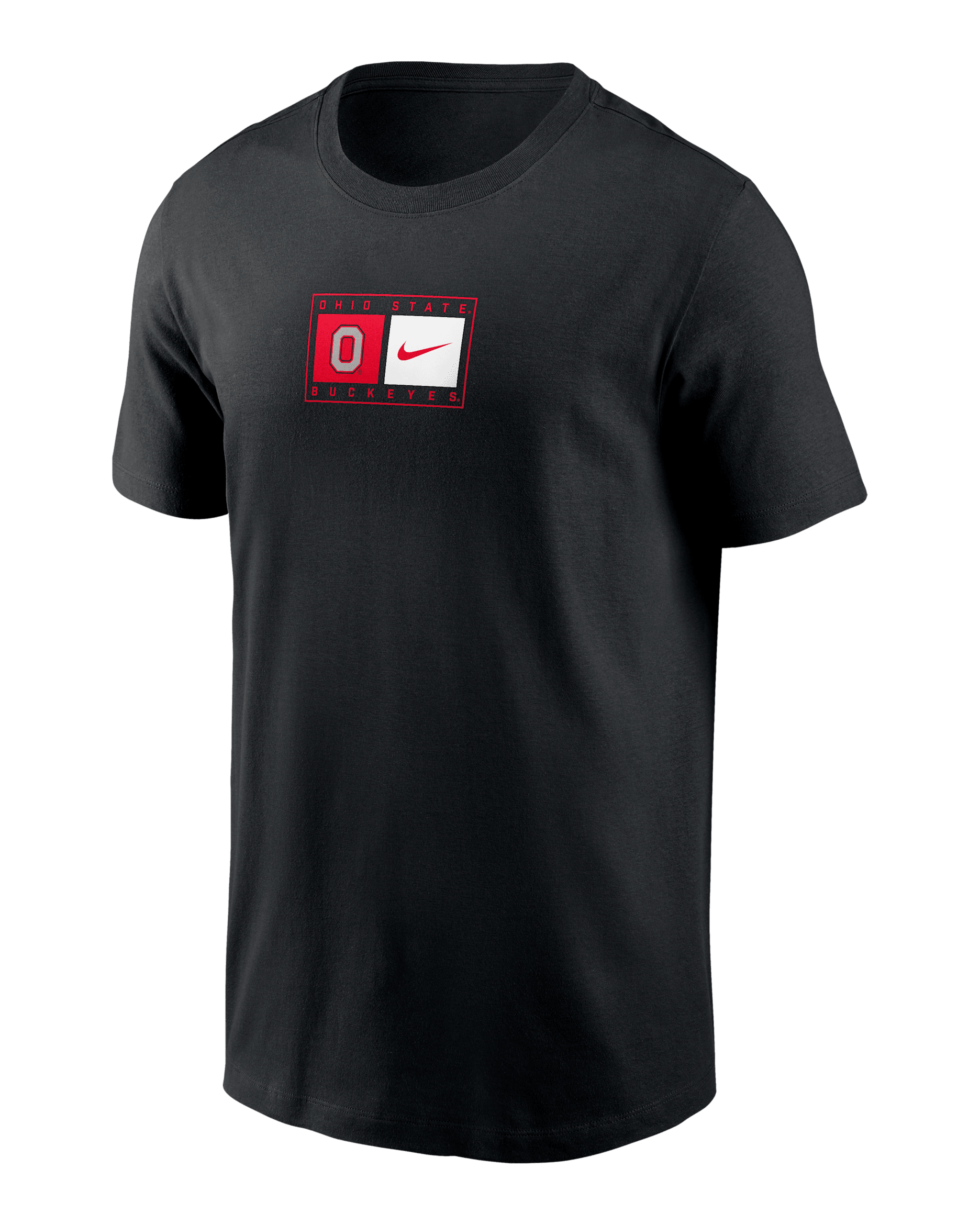 Ohio State Campus Logo Swoosh Men's Nike College T-Shirt - Black