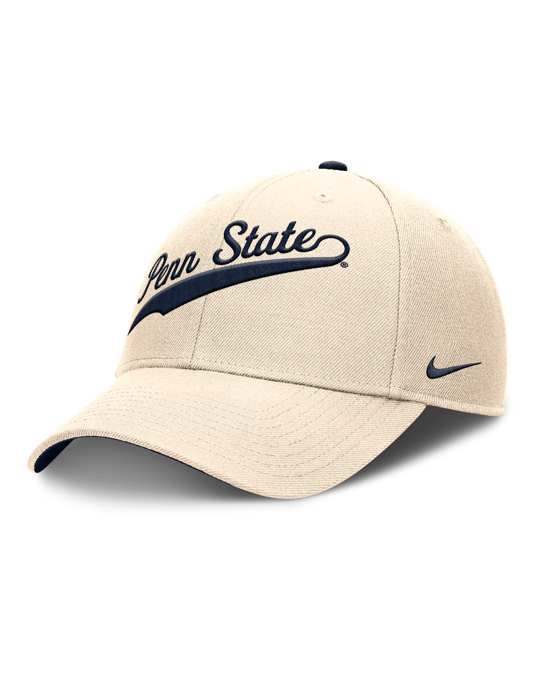 Penn State Nittany Lions Primetime Rise Men's Nike College Adjustable Hat - Natural