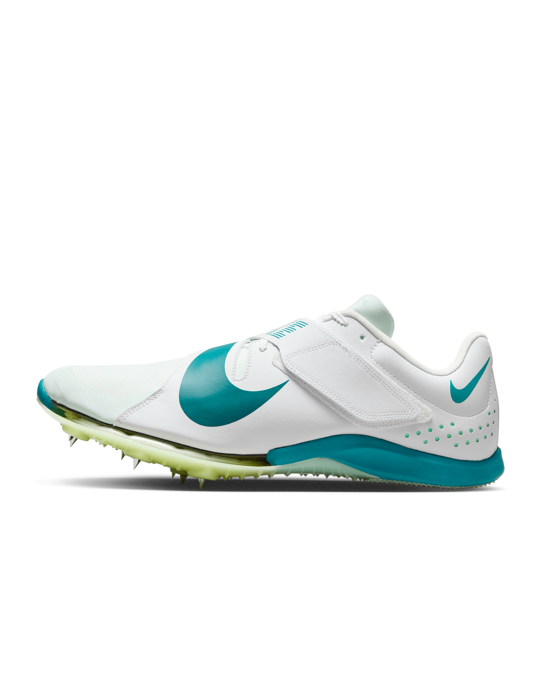 Nike Long Jump Elite Track & Field-pigsko til spring - hvid/Barely Green/Bright Spruce
