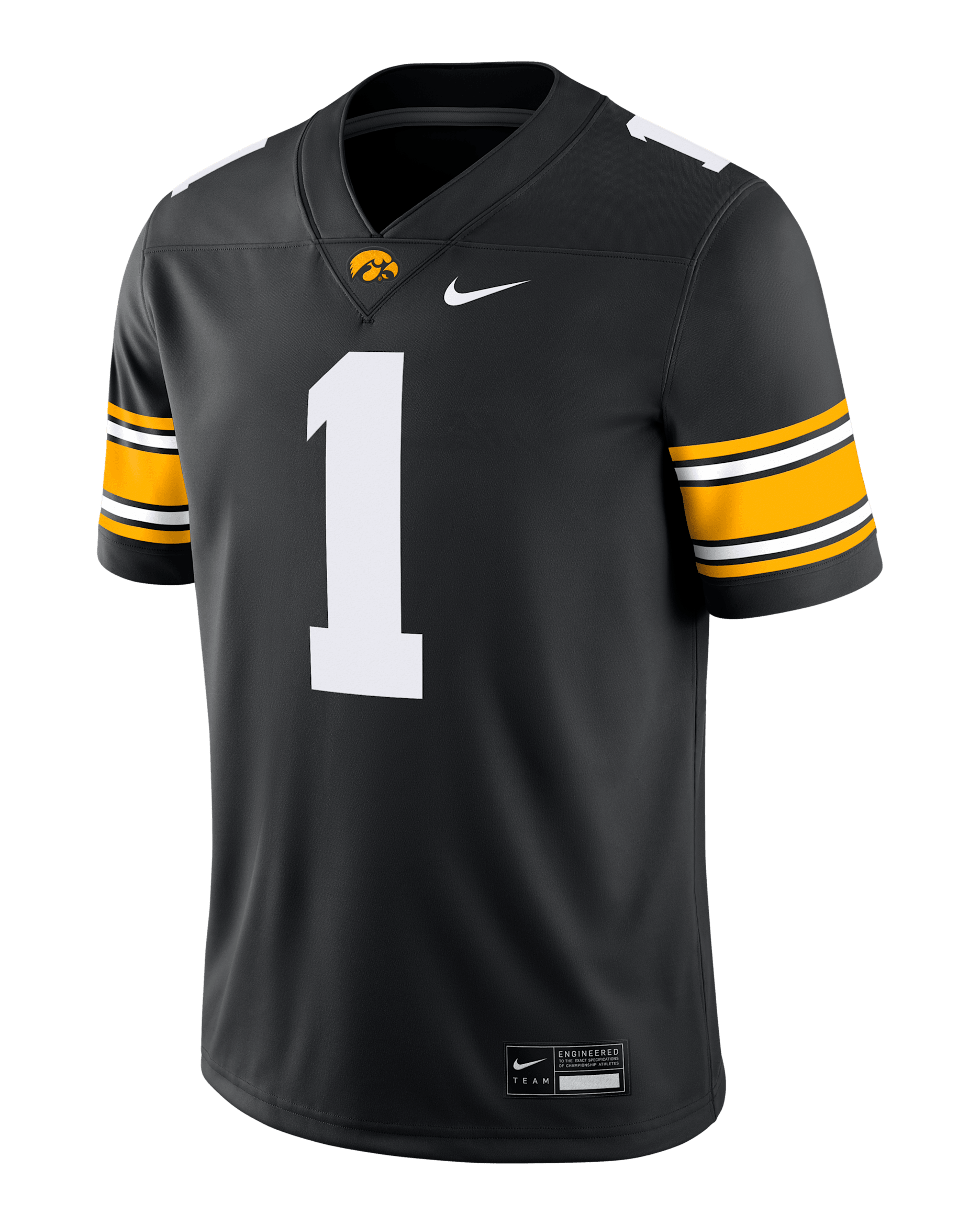 Iowa Hawkeyes Men's Nike Dri-FIT College Game Jersey - Black
