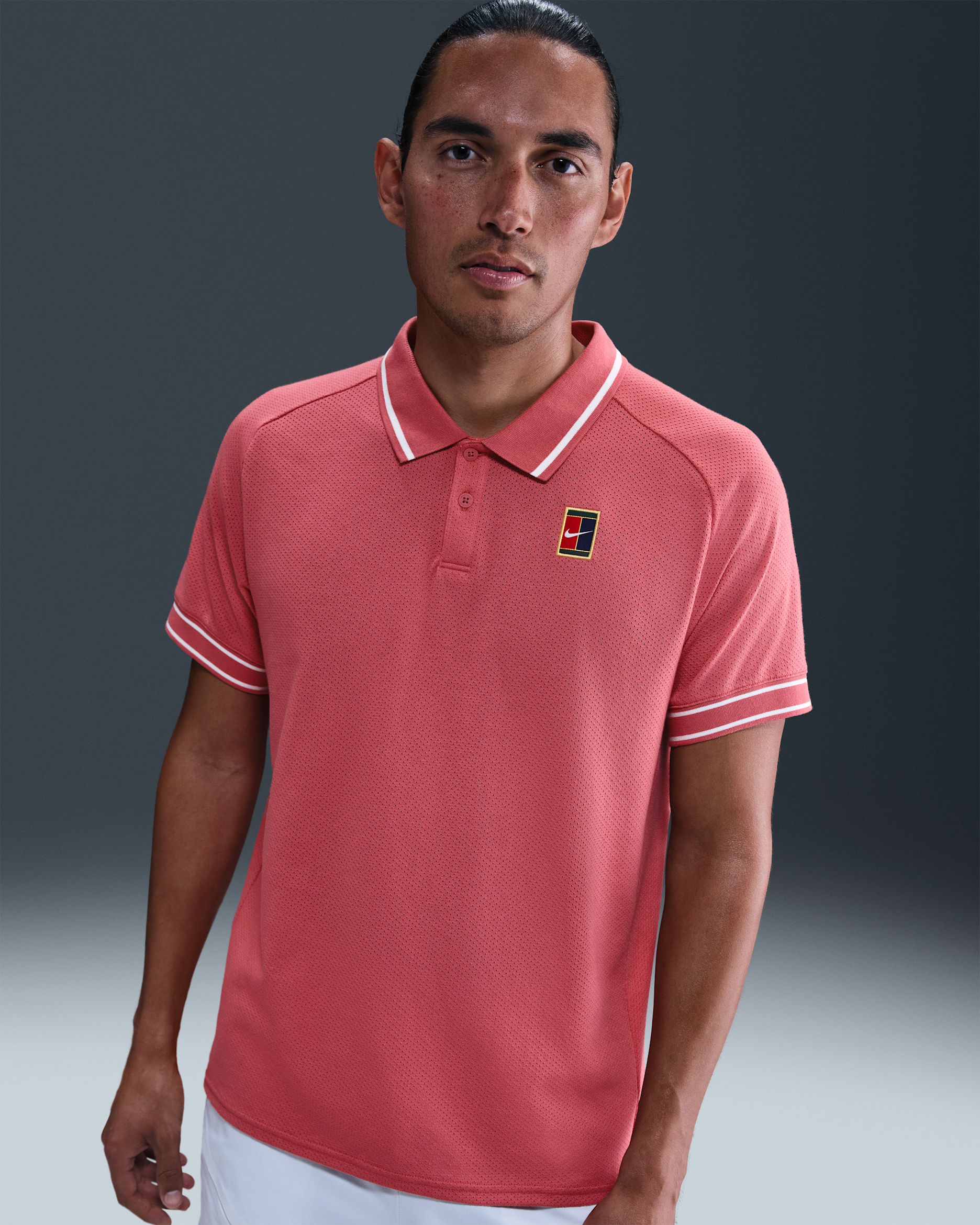 NikeCourt Heritage Men's Tennis Polo - Adobe