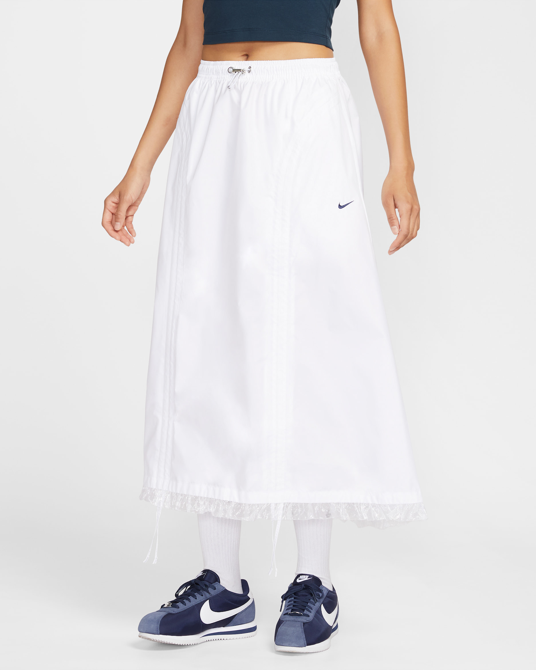 Nike Sportswear Women's Ruched Woven Skirt - White
