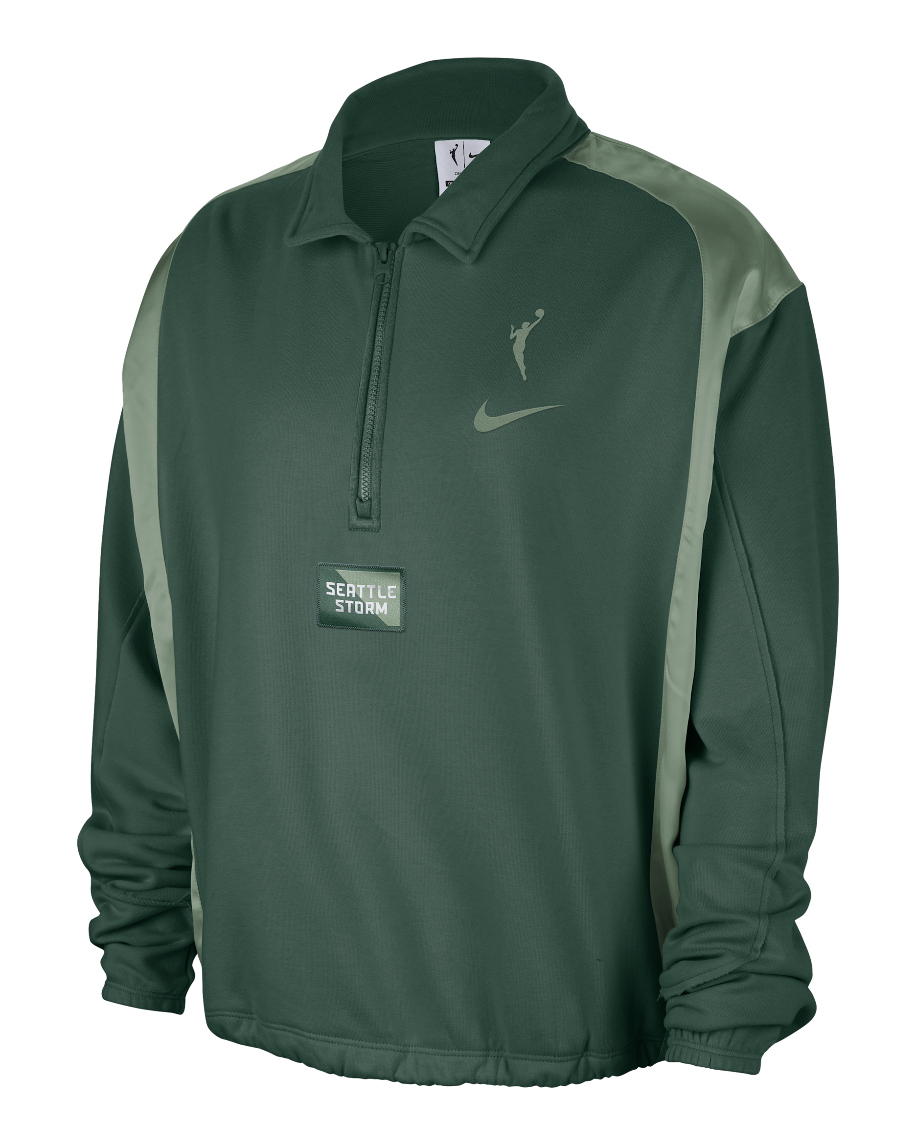 Sudadera Nike de tejido Fleece de la WNBA para mujer Seattle Storm - Abeto/Salvia espiral/Salvia espiral