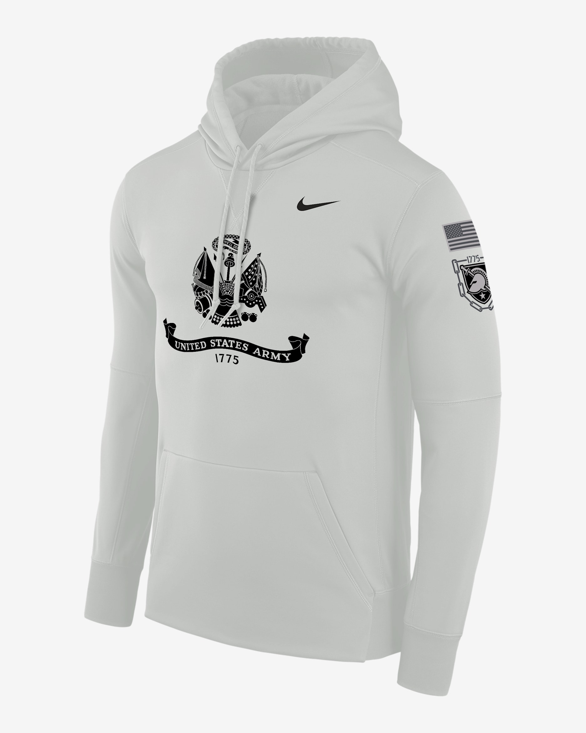 Army Black Knights Rivalry Men's Nike Therma Pullover Hoodie - Grey