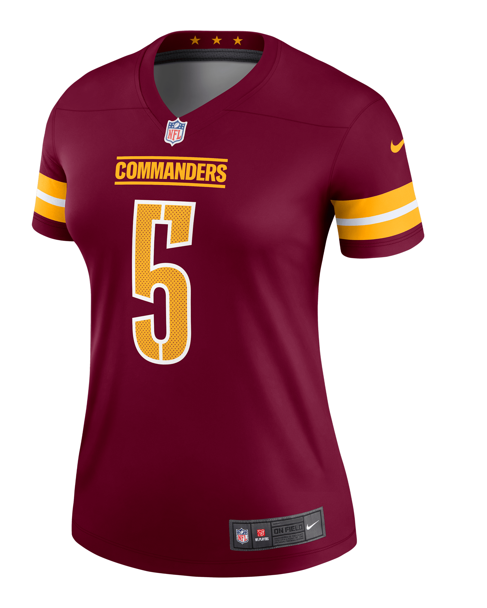 Jayden Daniels Washington Commanders Women's Nike Dri-FIT NFL Legend Jersey - Burgundy