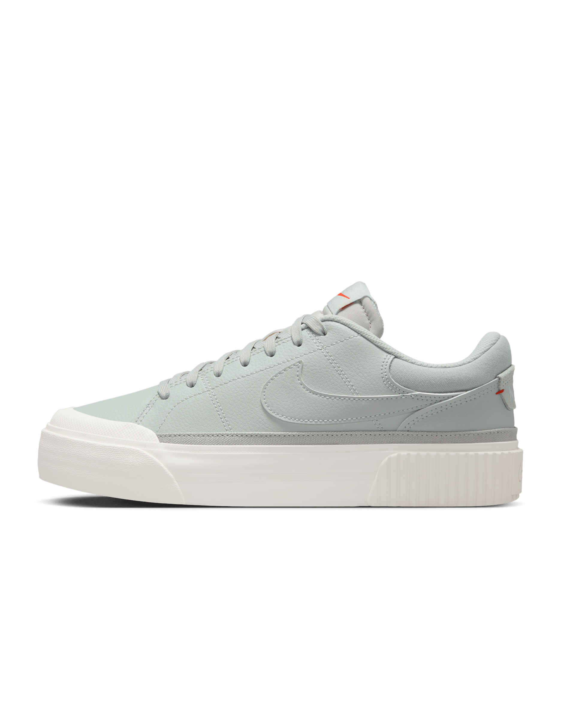 Tenis para mujer Nike Court Legacy Lift - Plata claro/Vela/Rojo picante/Pluma