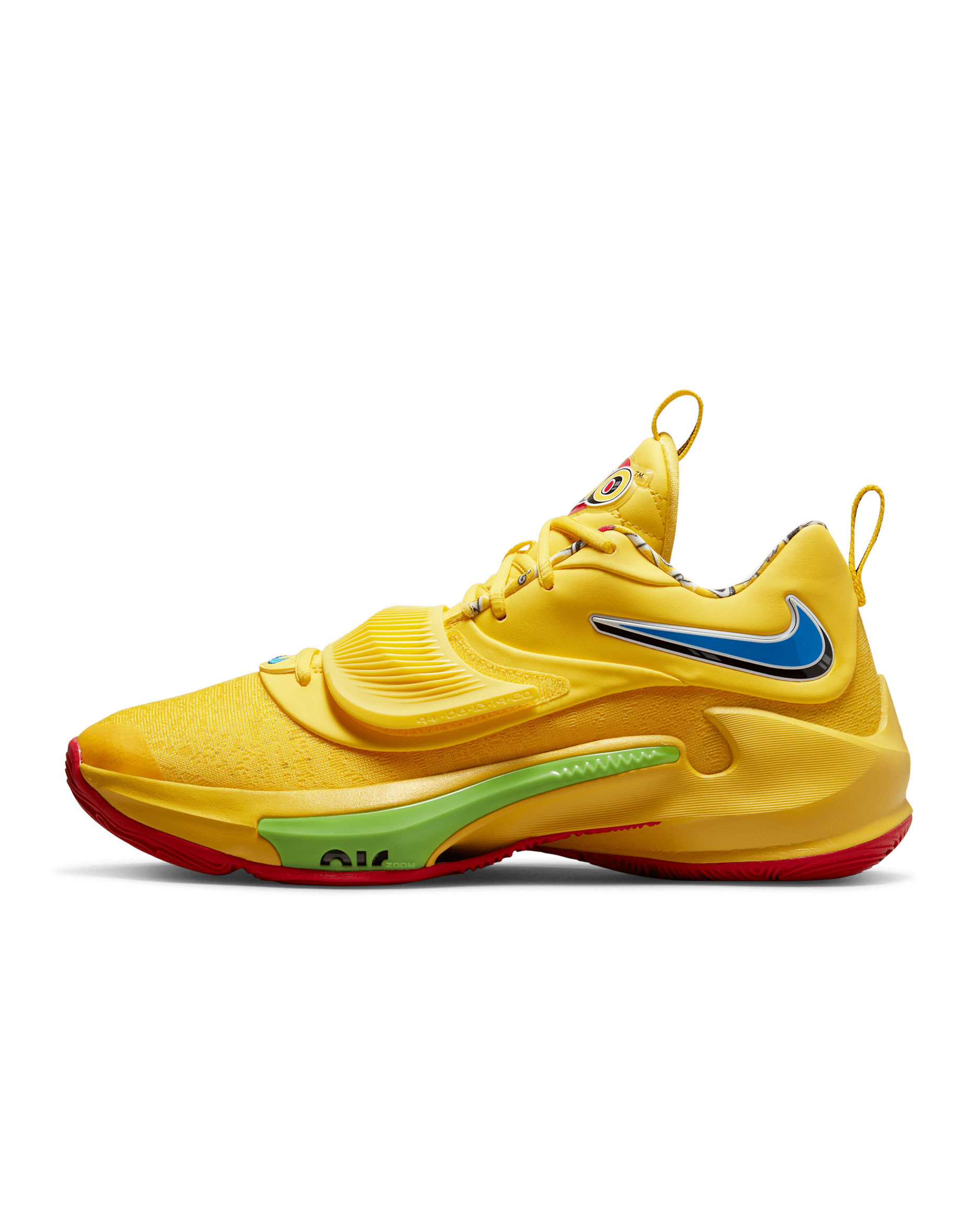Freak 3 Basketball Shoes - Yellow Zest/White/Action Red/Black