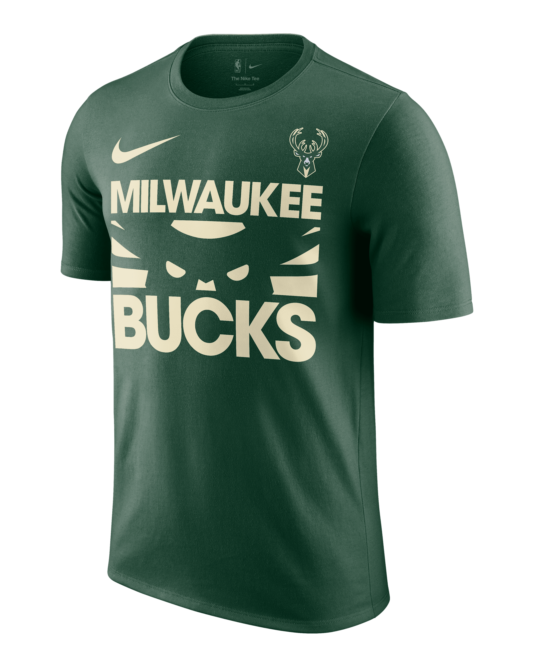 Playera Nike NBA para hombre Milwaukee Bucks Courtside - Abeto