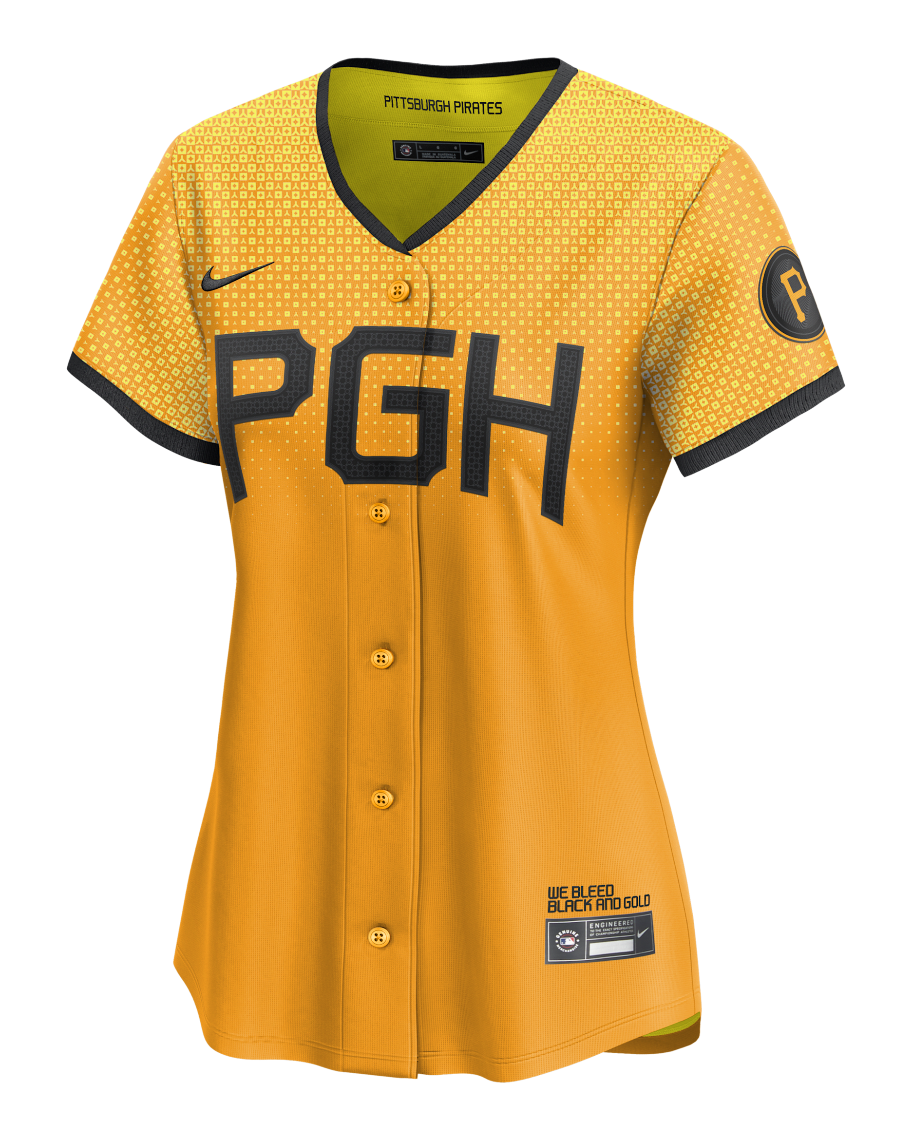 Roberto Clemente Pittsburgh Pirates City Connect Women's Nike Dri-FIT ADV MLB Limited Jersey - Yellow